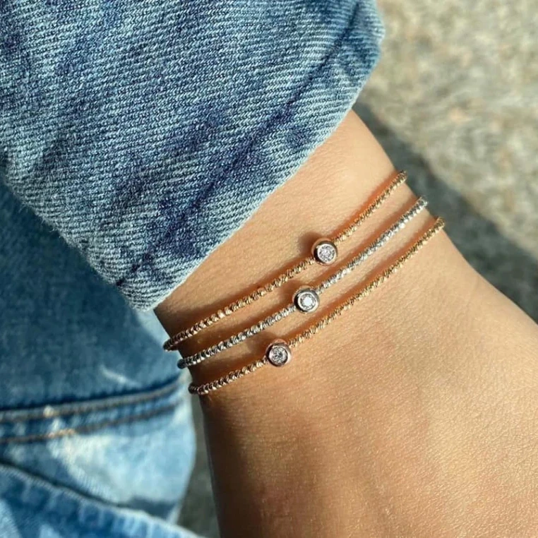 18K天然鑽石-爆閃手鍊 - 第5張圖 18K天然鑽石-爆閃手鍊