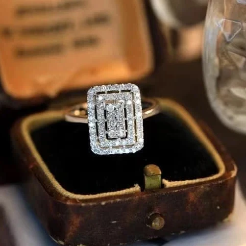 18K天然鑽石-經典雙排戒指/項鍊/耳環/手鍊