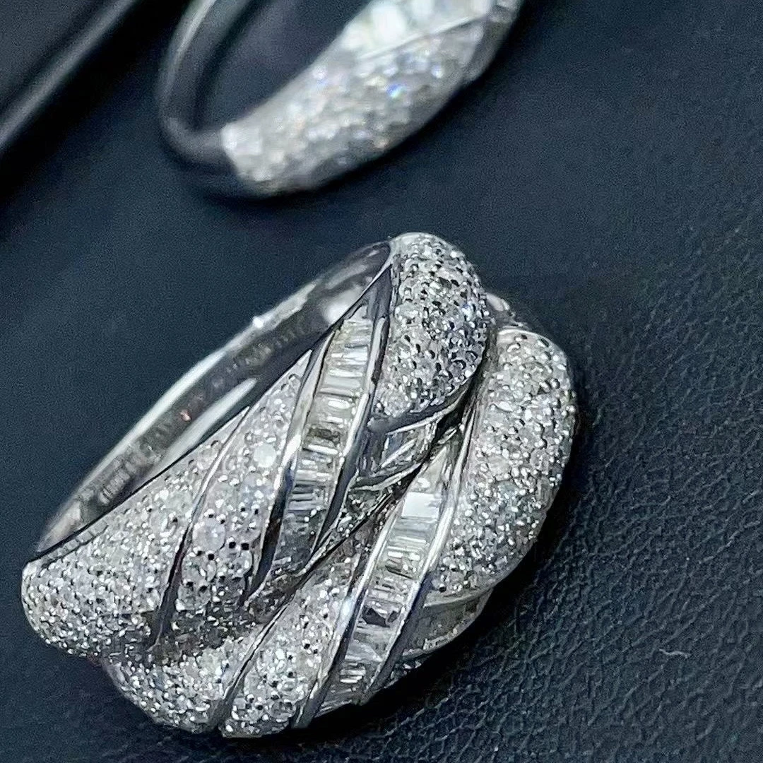 18k天然鑽石-造型戒指