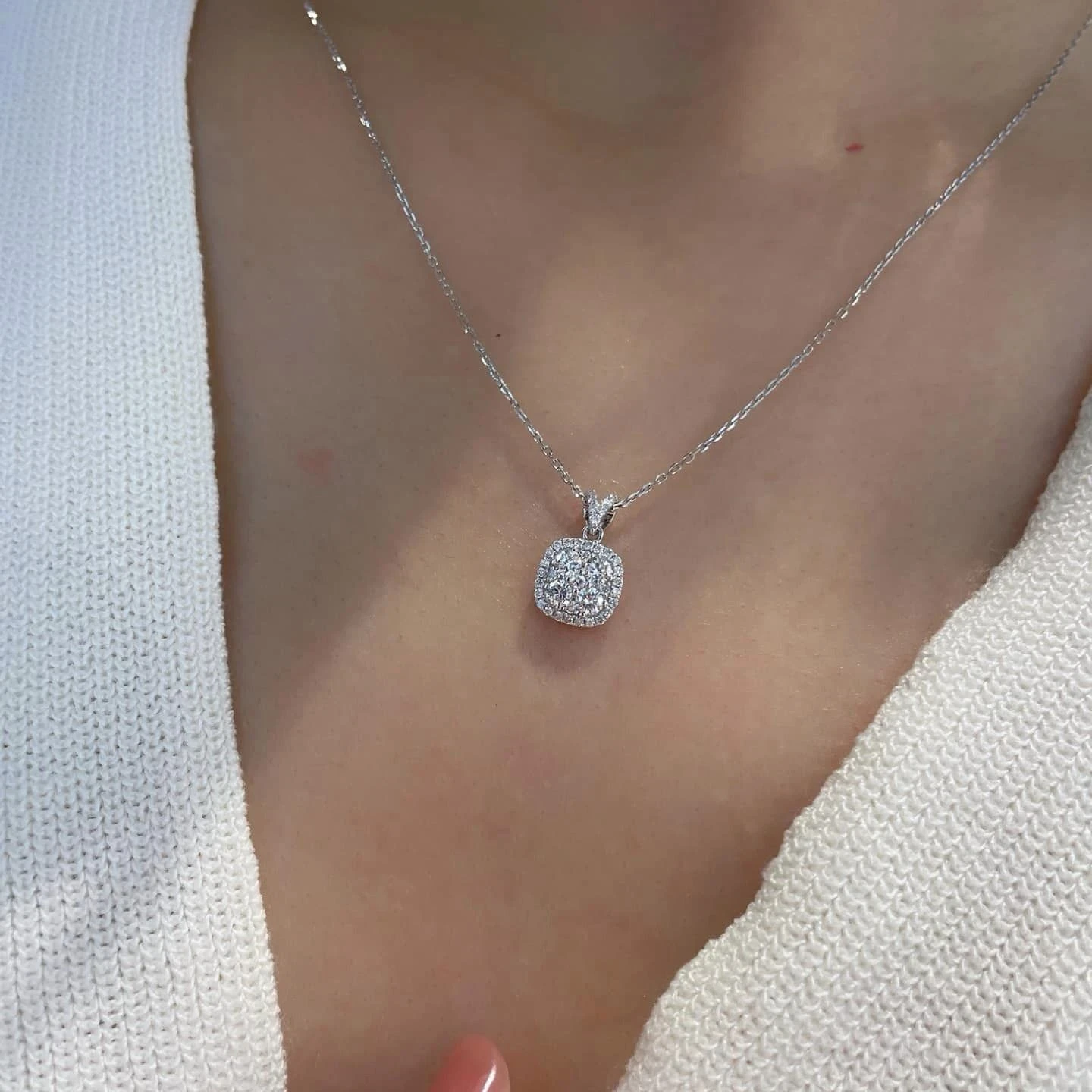 18K天然鑽石-精緻項鍊