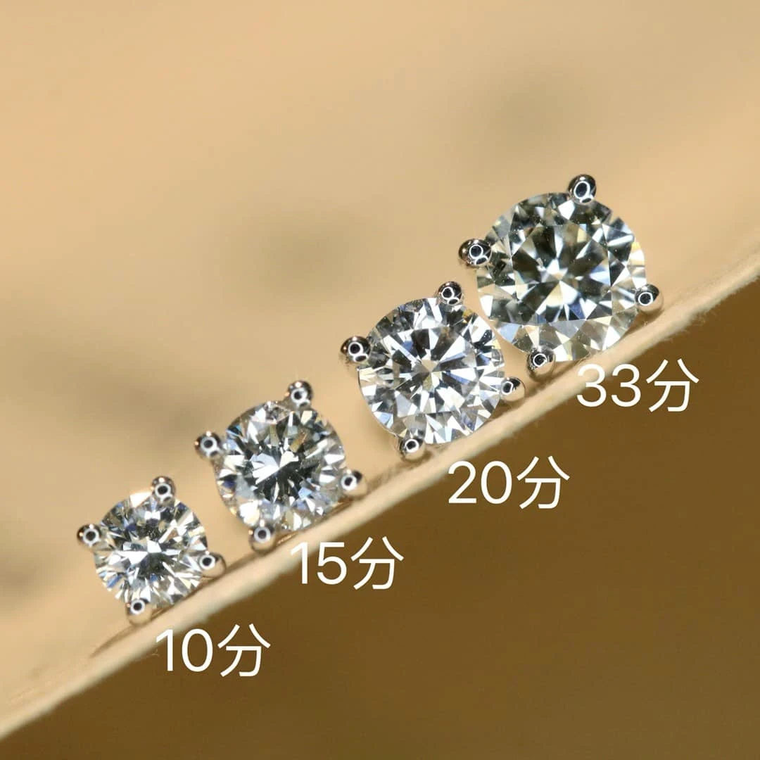 18K天然鑽石-四爪鑲耳環 - 第1張圖 18K天然鑽石-四爪鑲耳環