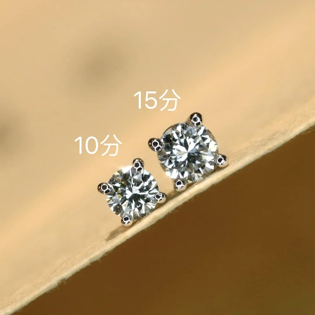 18K天然鑽石-四爪鑲耳環 - 第4張圖 18K天然鑽石-四爪鑲耳環
