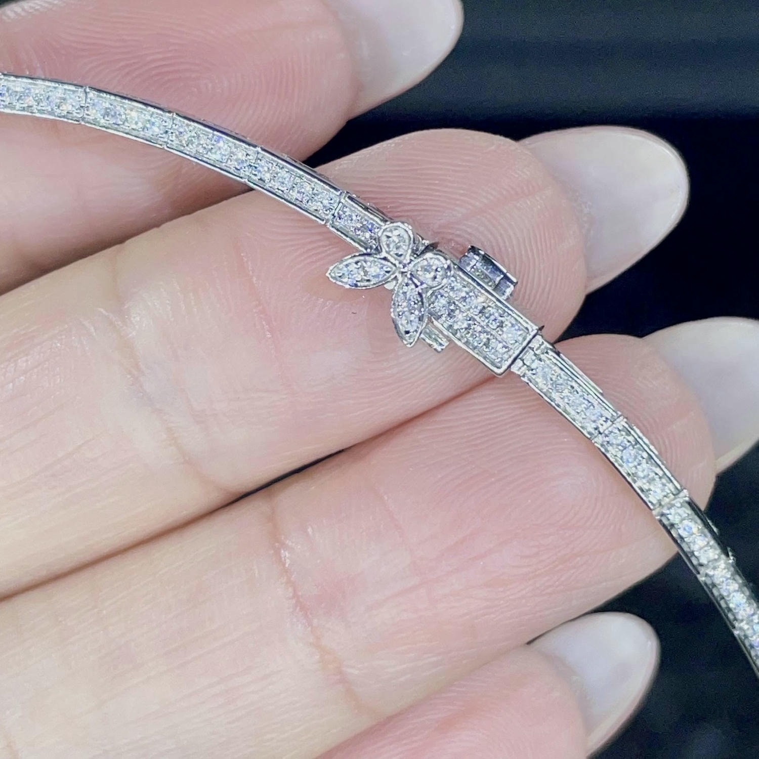 18K天然鑽石-蝴蝶項鍊