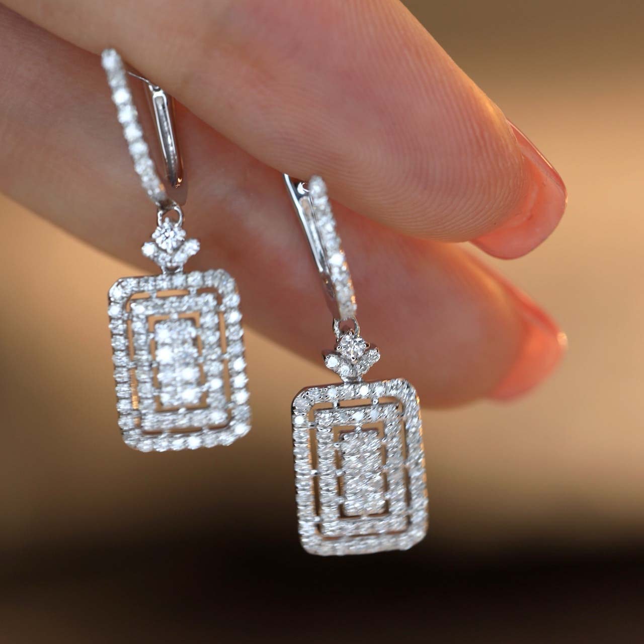 18K天然鑽石-經典雙排戒指/項鍊/耳環/手鍊