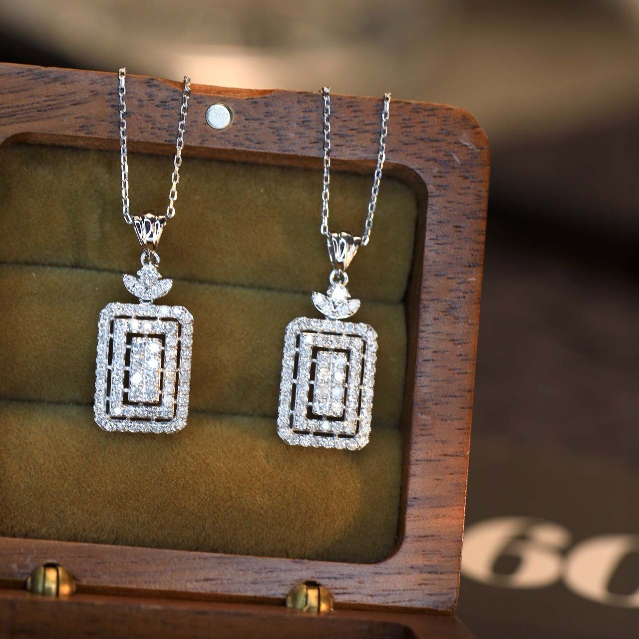 18K天然鑽石-經典雙排戒指/項鍊/耳環/手鍊