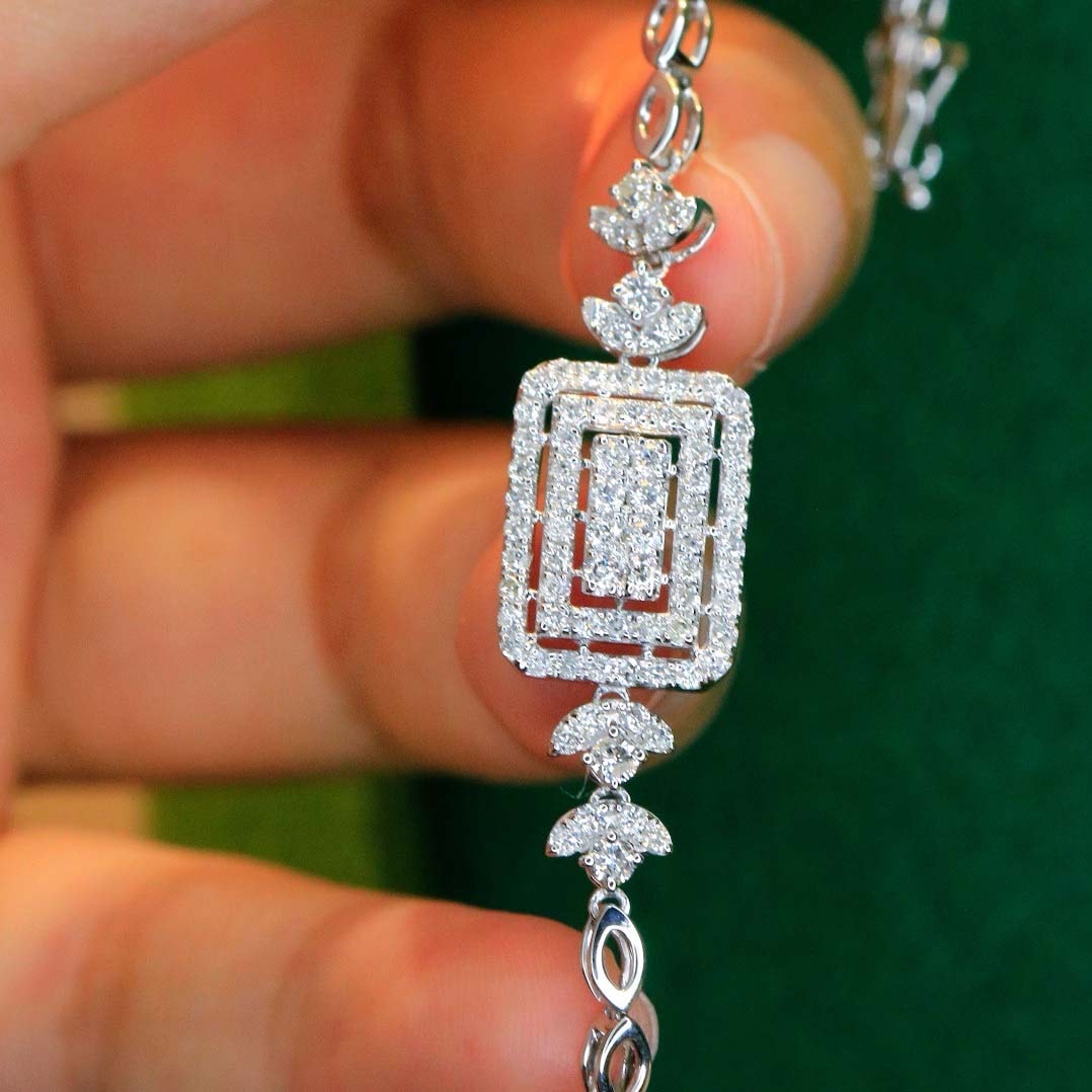 18K天然鑽石-經典雙排戒指/項鍊/耳環/手鍊