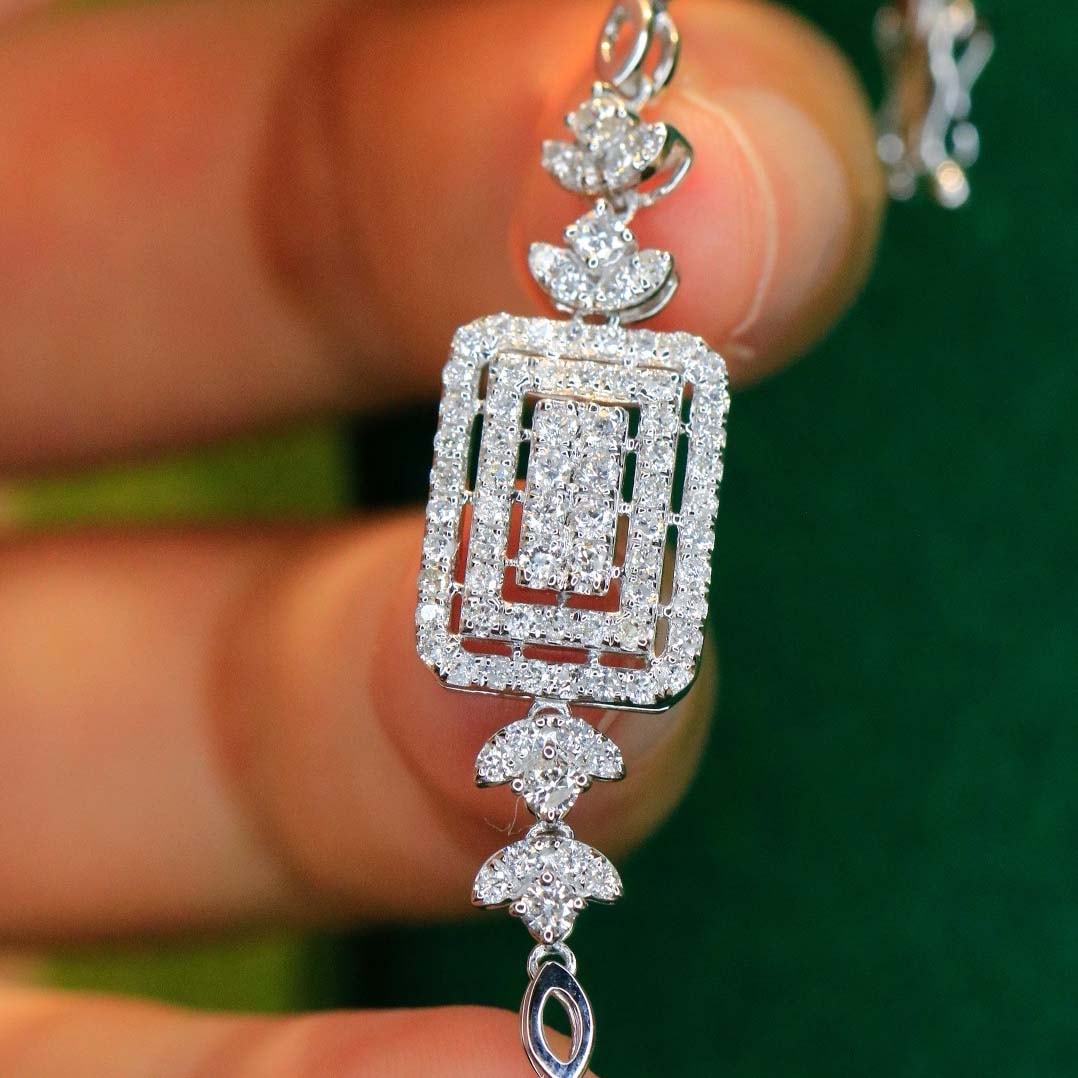 18K天然鑽石-經典雙排戒指/項鍊/耳環/手鍊