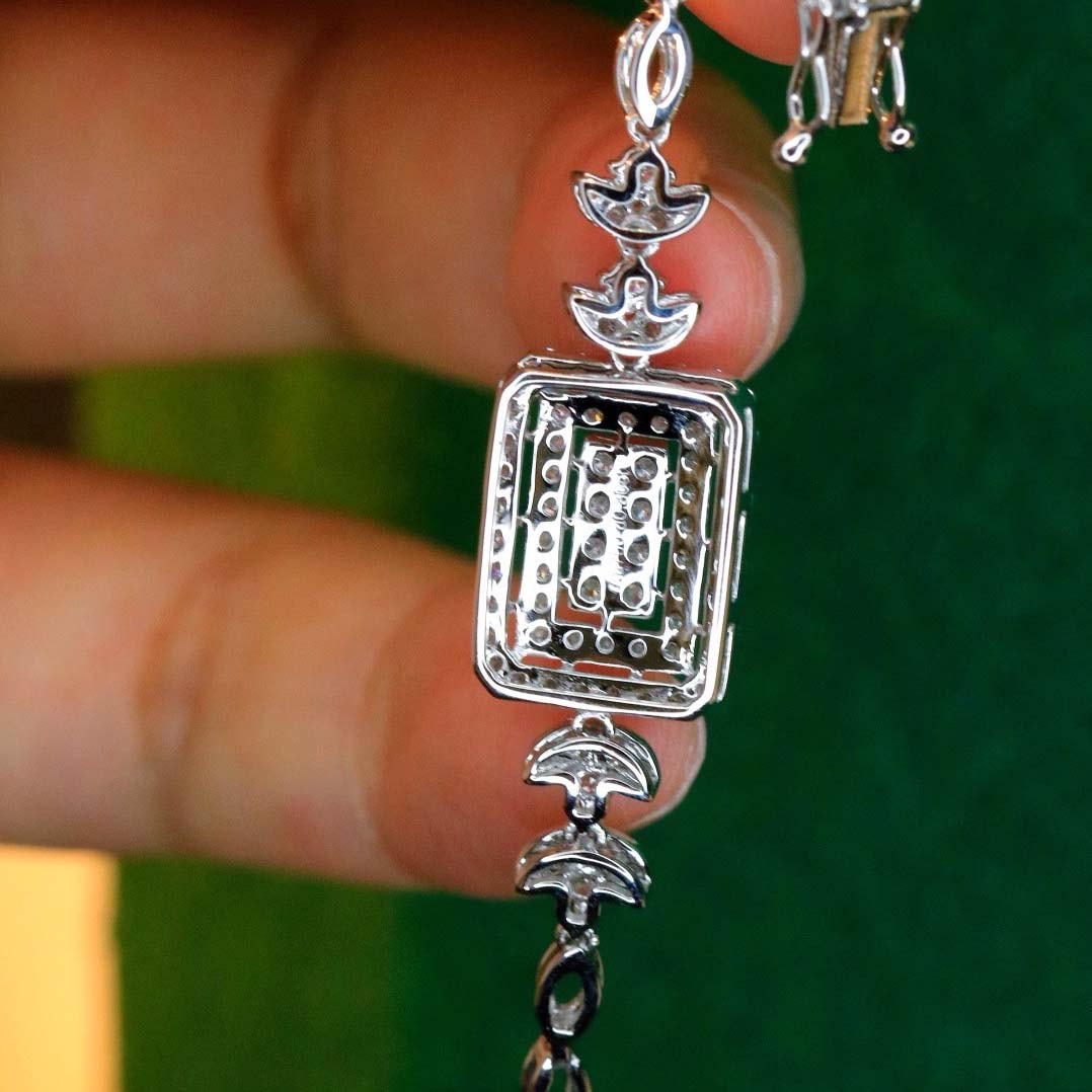 18K天然鑽石-經典雙排戒指/項鍊/耳環/手鍊