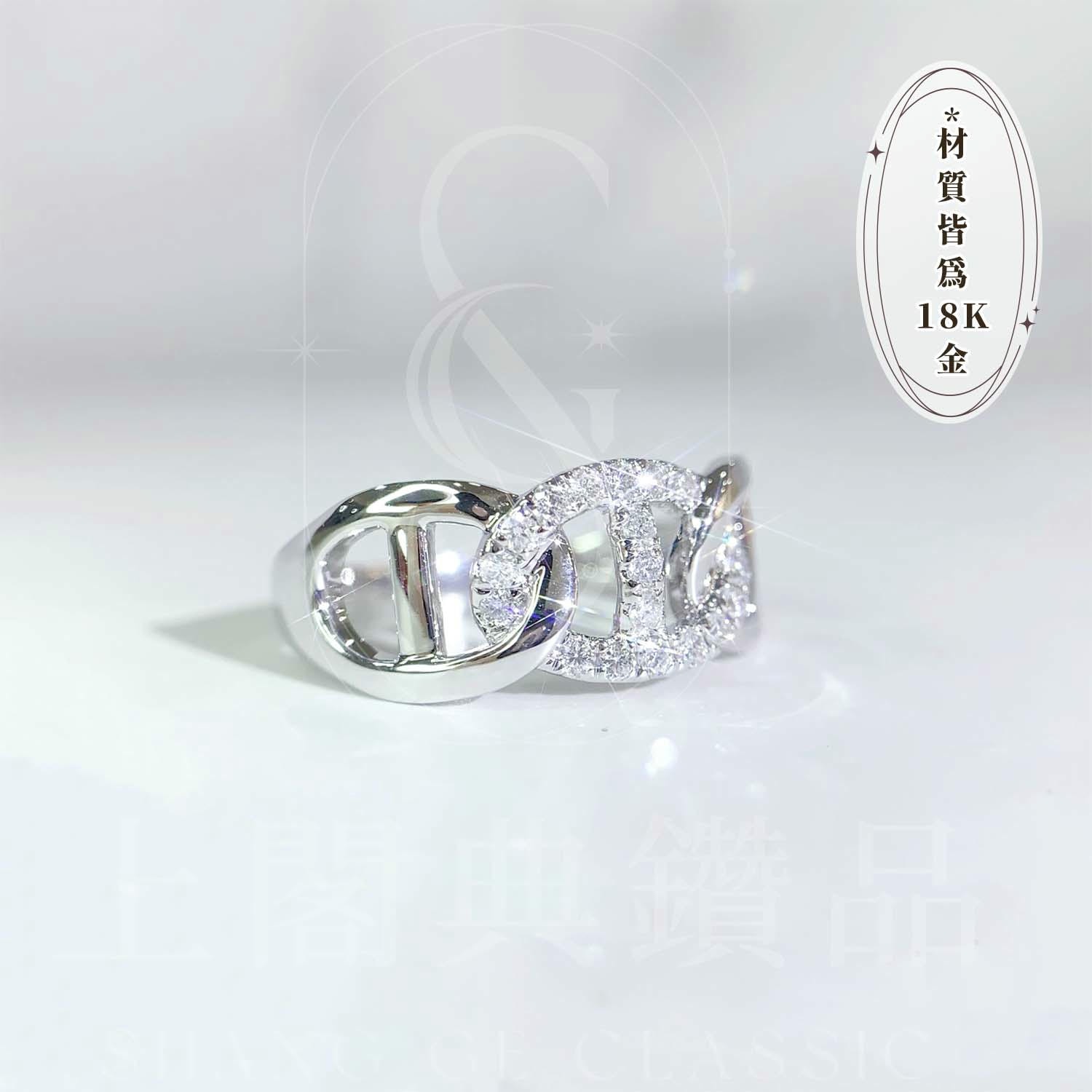 18K天然鑽石-豬鼻子款戒指 - 第2張圖 18K天然鑽石-豬鼻子款戒指