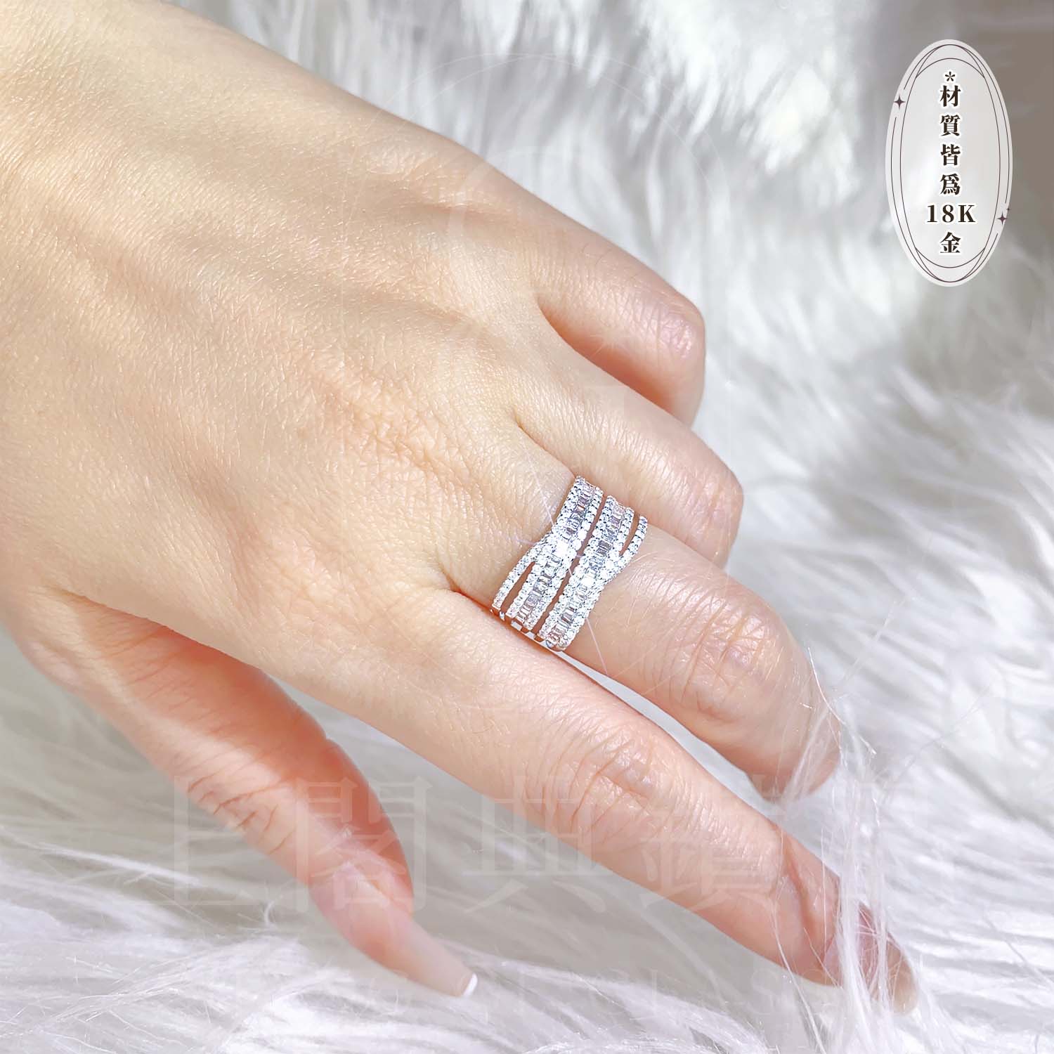 18K天然鑽石-寬版戒指 - 第8張圖 18K天然鑽石-寬版戒指