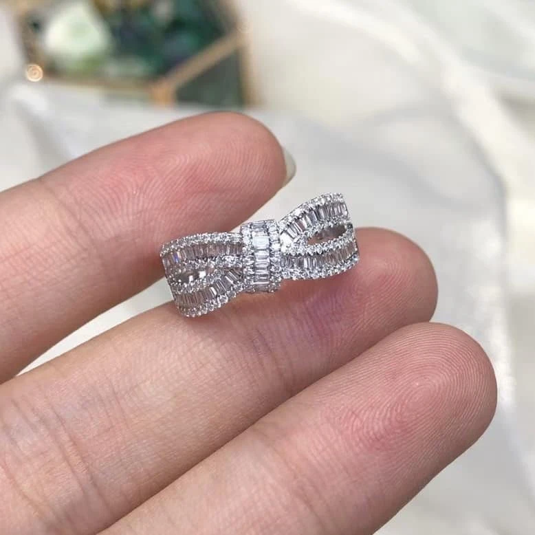 18K天然鑽石-蝴蝶結戒指 - 第4張圖 18K天然鑽石-蝴蝶結戒指