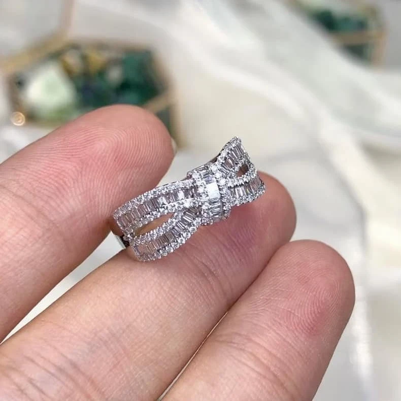 18K天然鑽石-蝴蝶結戒指 - 第6張圖 18K天然鑽石-蝴蝶結戒指