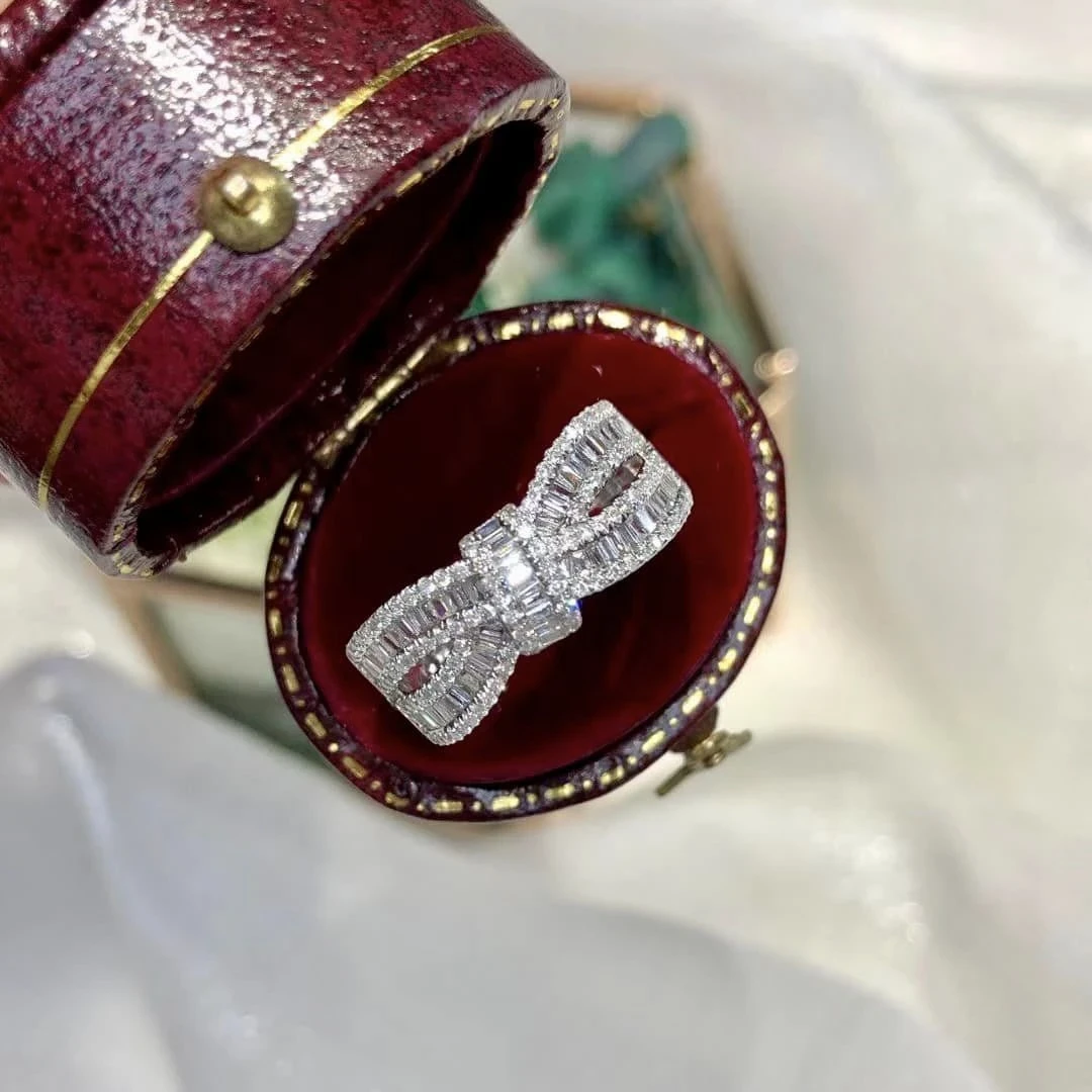 18K天然鑽石-蝴蝶結戒指 - 第7張圖 18K天然鑽石-蝴蝶結戒指