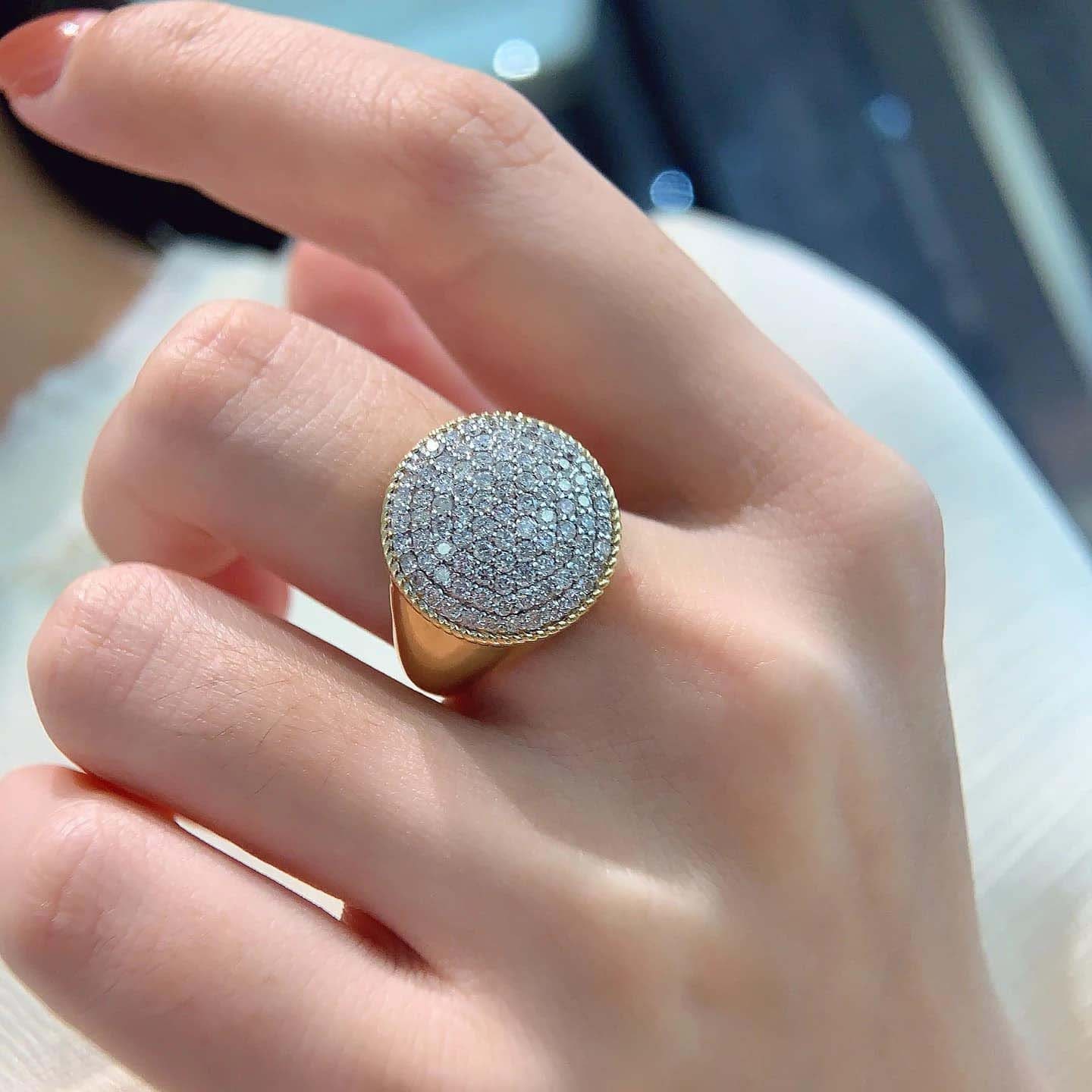 18K天然鑽石-時髦戒指-兩款