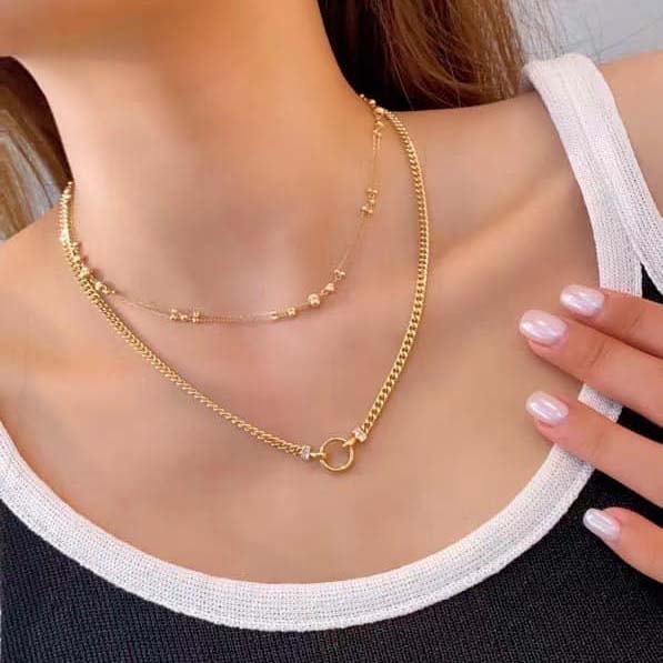 18K-萬能古巴項鍊