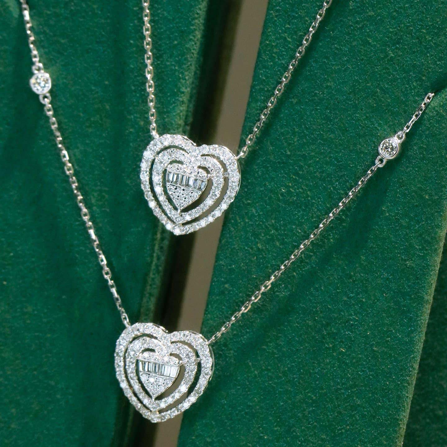 18K天然鑽石-大桃❤️心鑽石項鍊