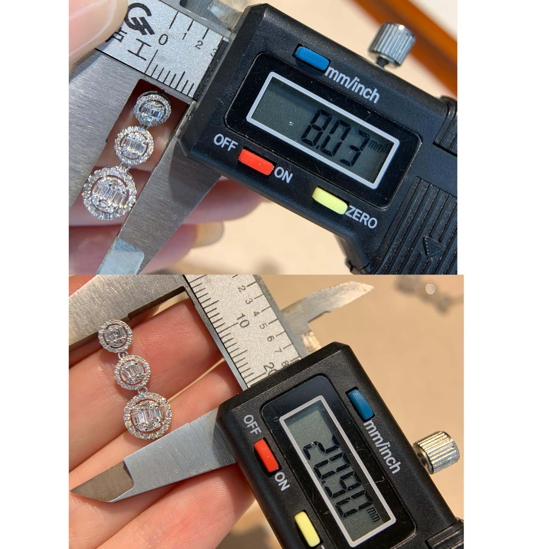 18K天然鑽石-漸變圓形冰糖耳環 - 第10張圖 18K天然鑽石-漸變圓形冰糖耳環