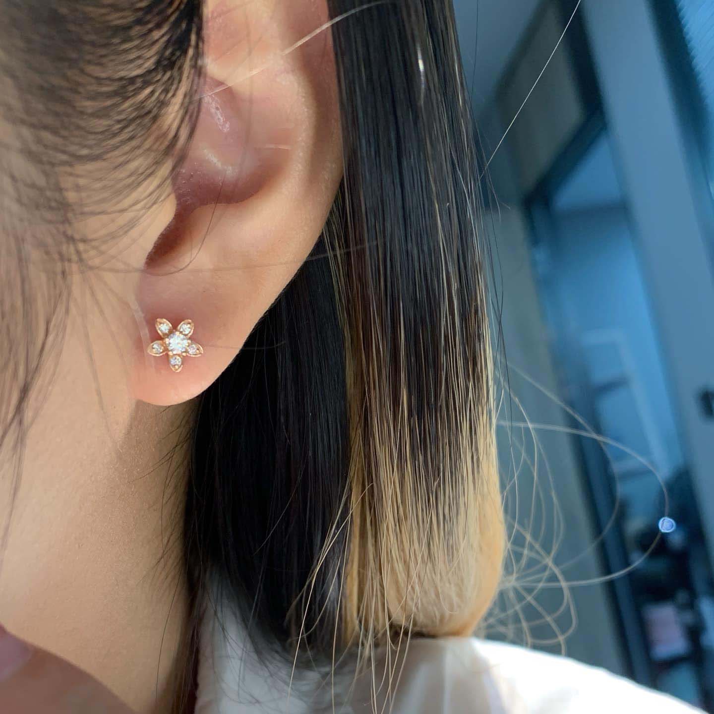 18K天然紅寶石鑽石-國風葫蘆花繁葉茂系列耳環 - 第9張圖 18K天然紅寶石鑽石-國風葫蘆花繁葉茂系列耳環