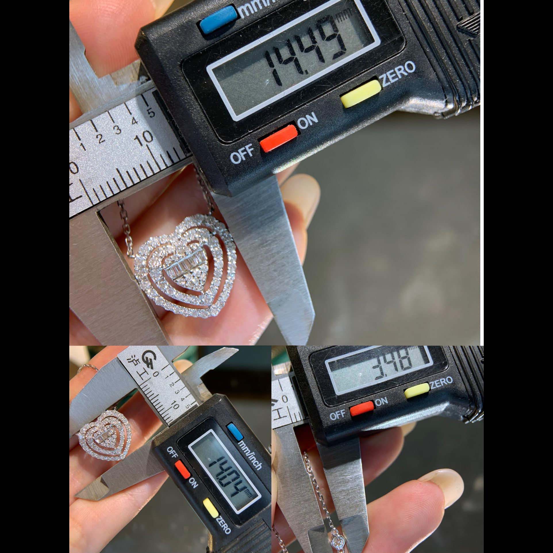 18K天然鑽石-大桃❤️心鑽石項鍊