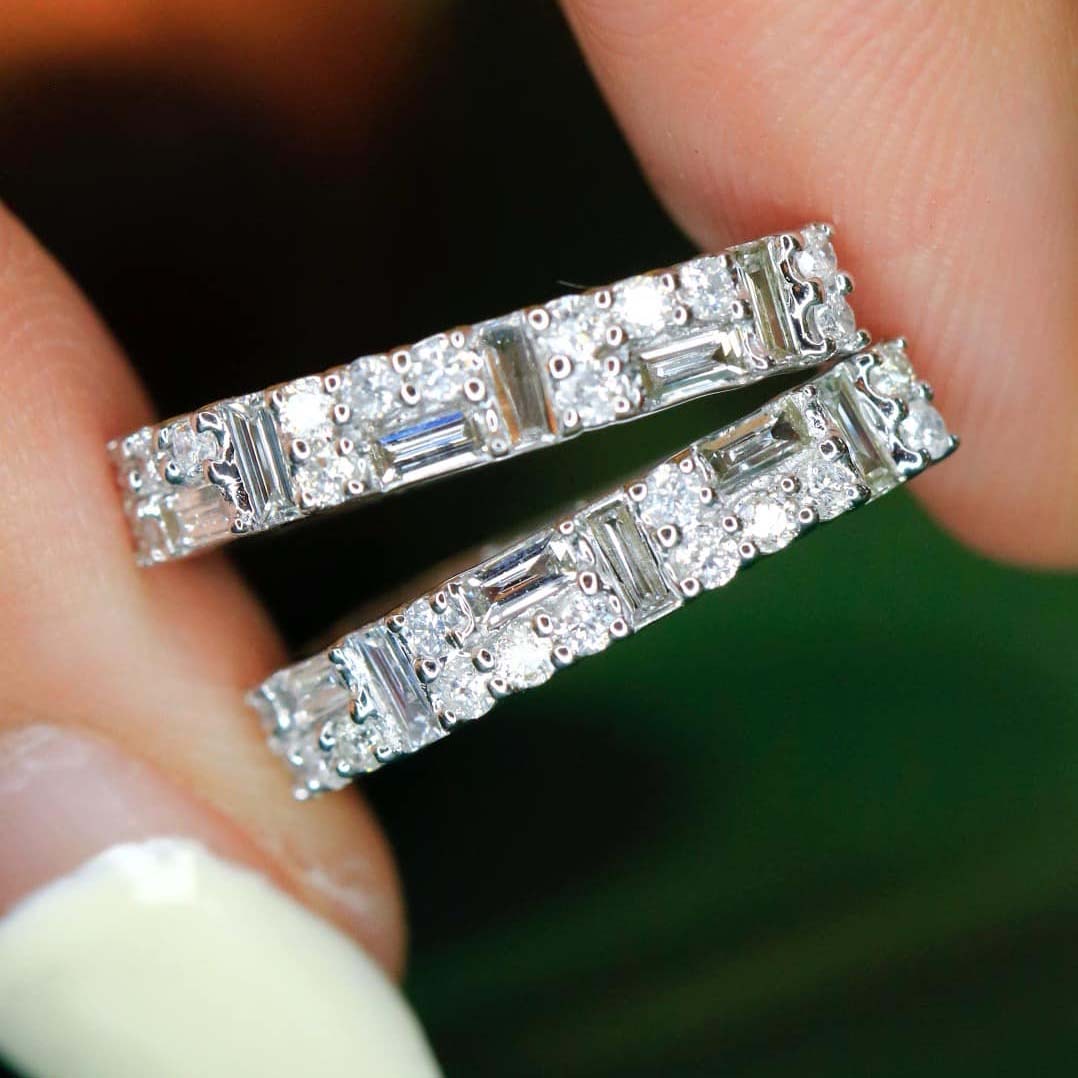 18K天然鑽石-大圈口耳環