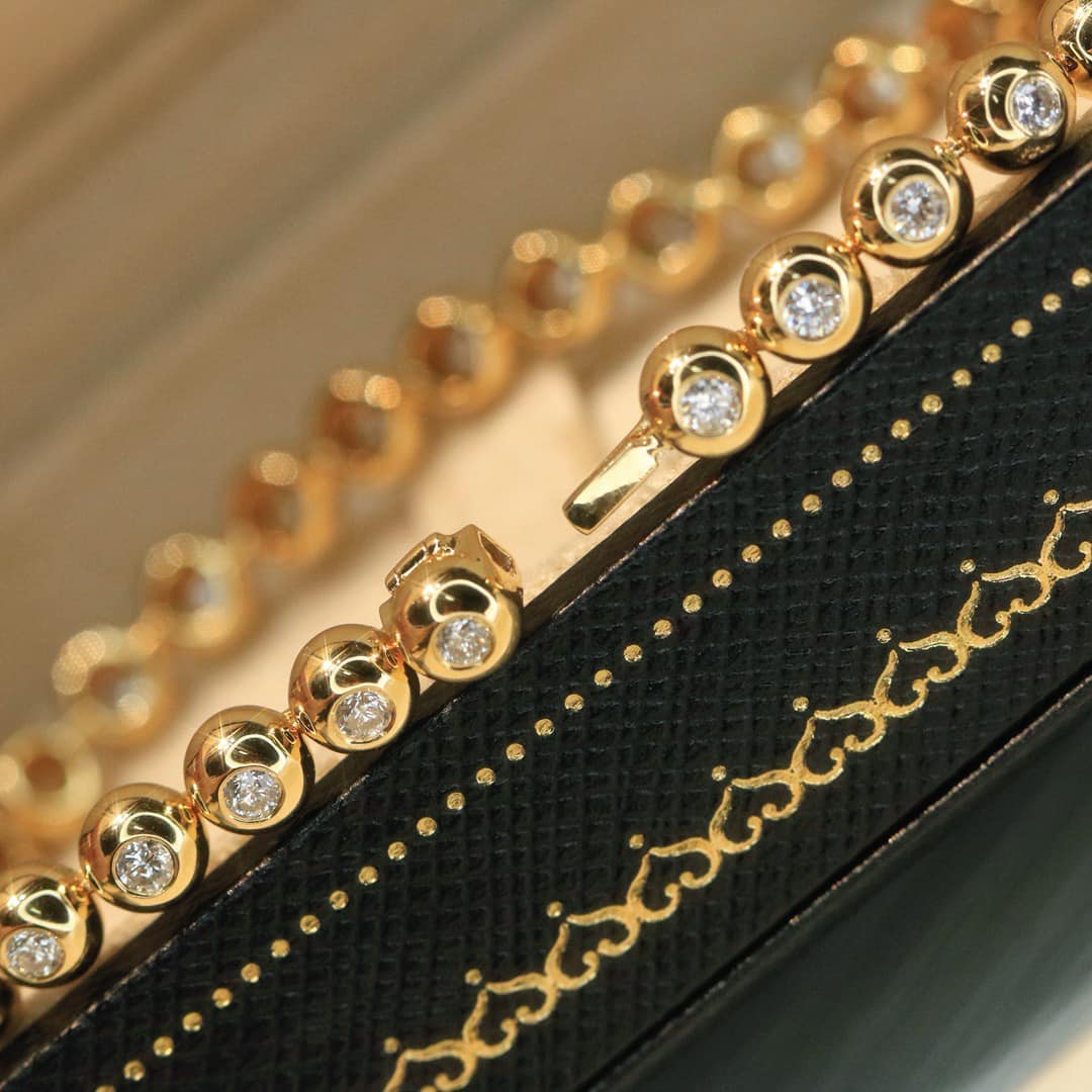 18K天然鑽石-超閃亮泡泡手鍊