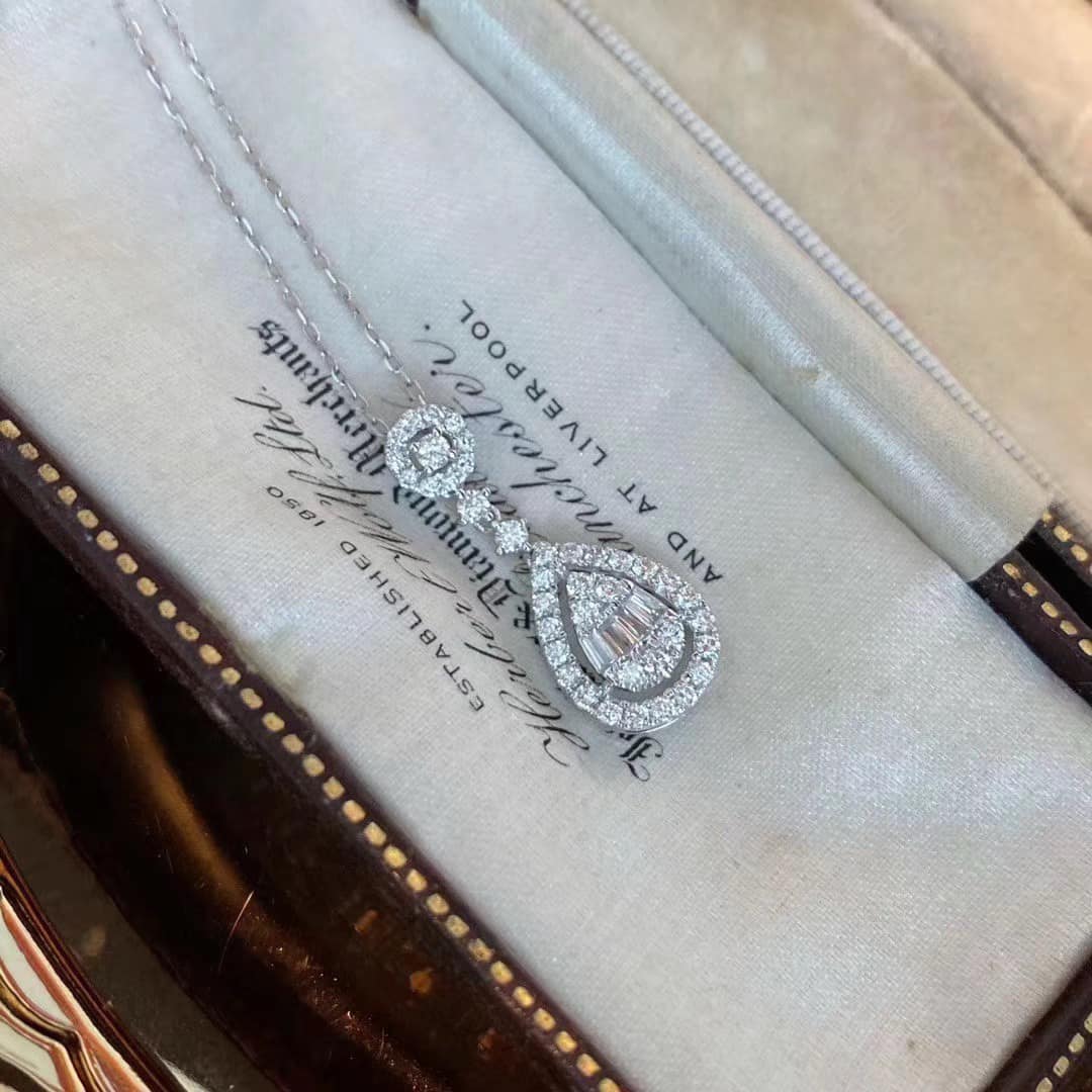 18K天然鑽石-氣質水滴墜飾 - 第2張圖 18K天然鑽石-氣質水滴墜飾