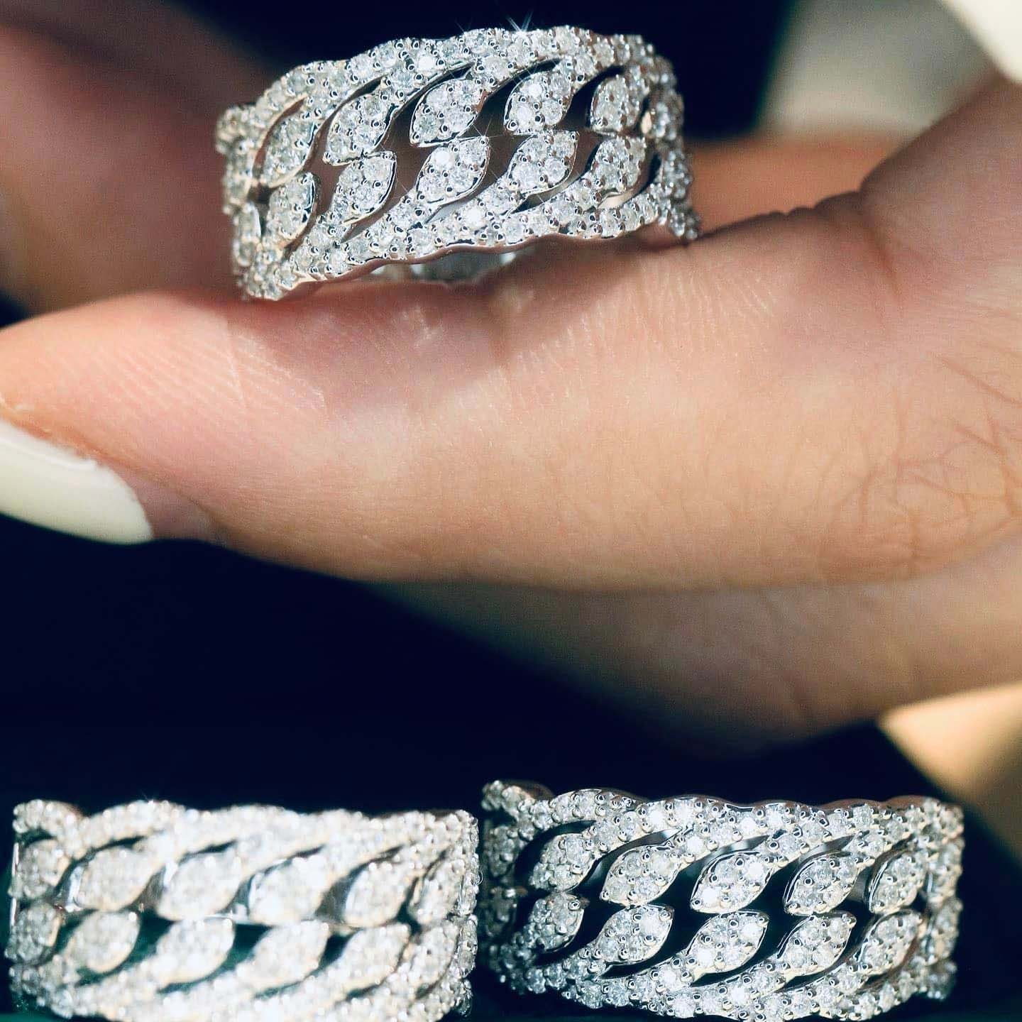 18K天然鑽石-豪華流線戒指 - 第6張圖 18K天然鑽石-豪華流線戒指