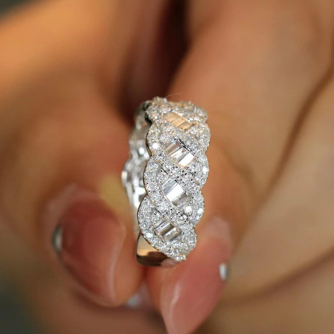 18K天然鑽石-扭波浪戒指 - 第4張圖 18K天然鑽石-扭波浪戒指