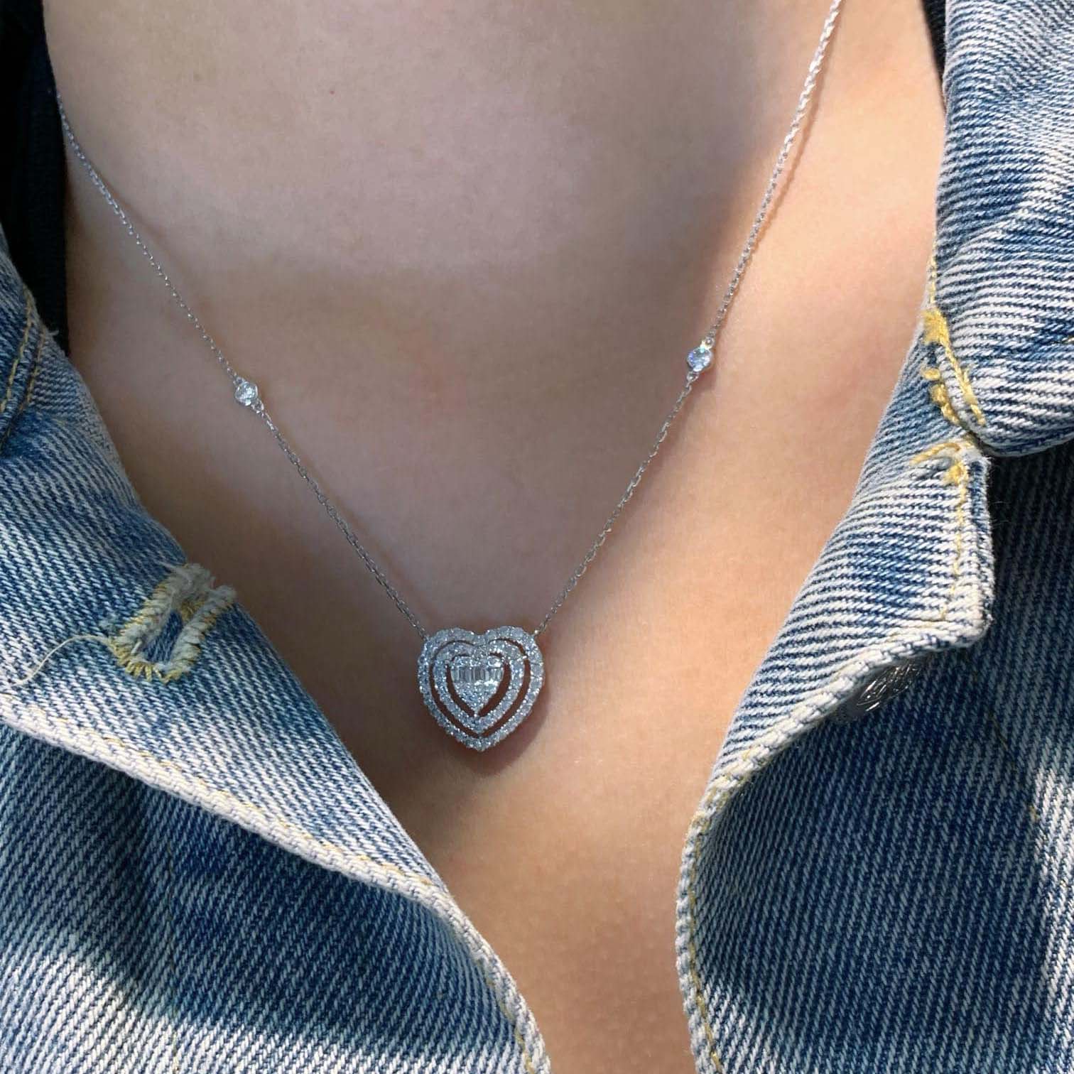 18K天然鑽石-大桃❤️心鑽石項鍊