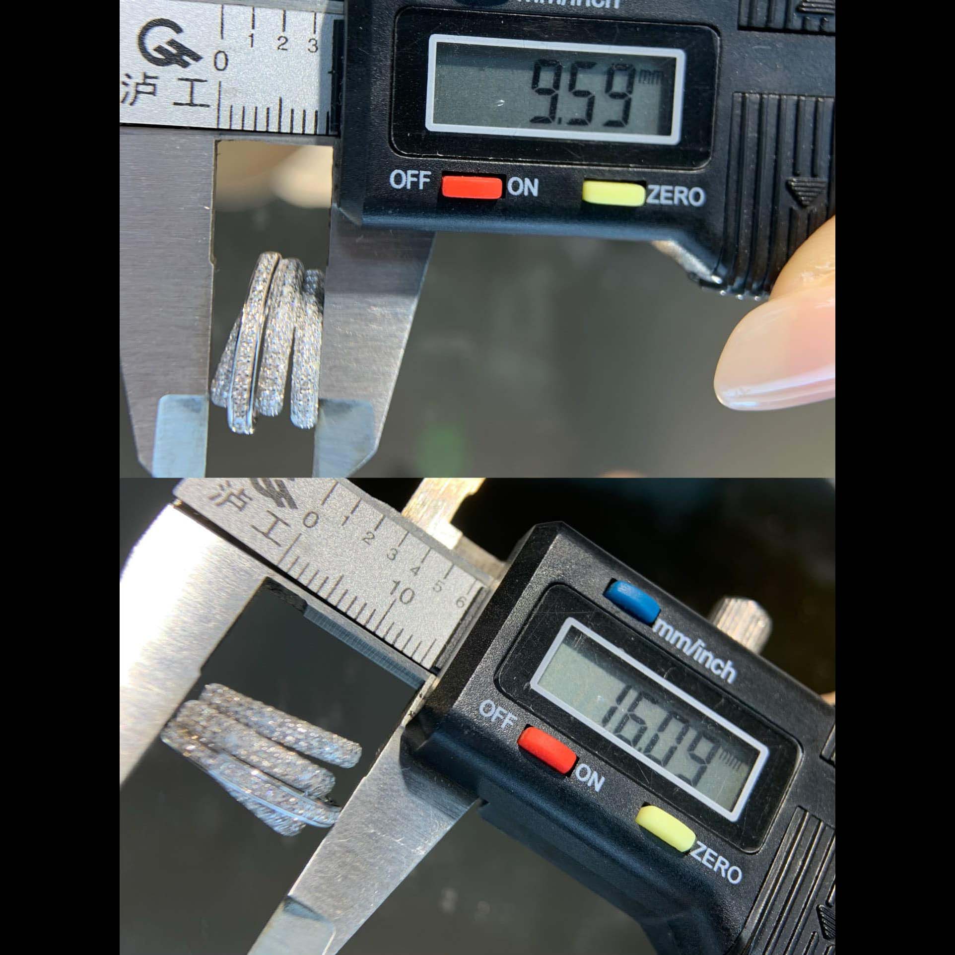 18K天然鑽石-弧形多層次耳環 - 第9張圖 18K天然鑽石-弧形多層次耳環