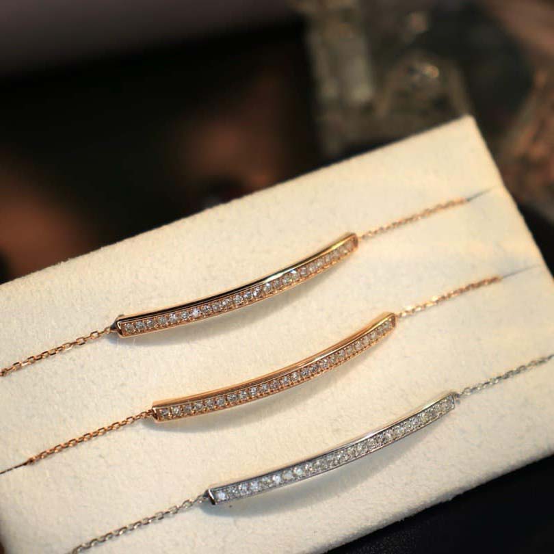 18K天然鑽石-細緻滑動調節手鍊