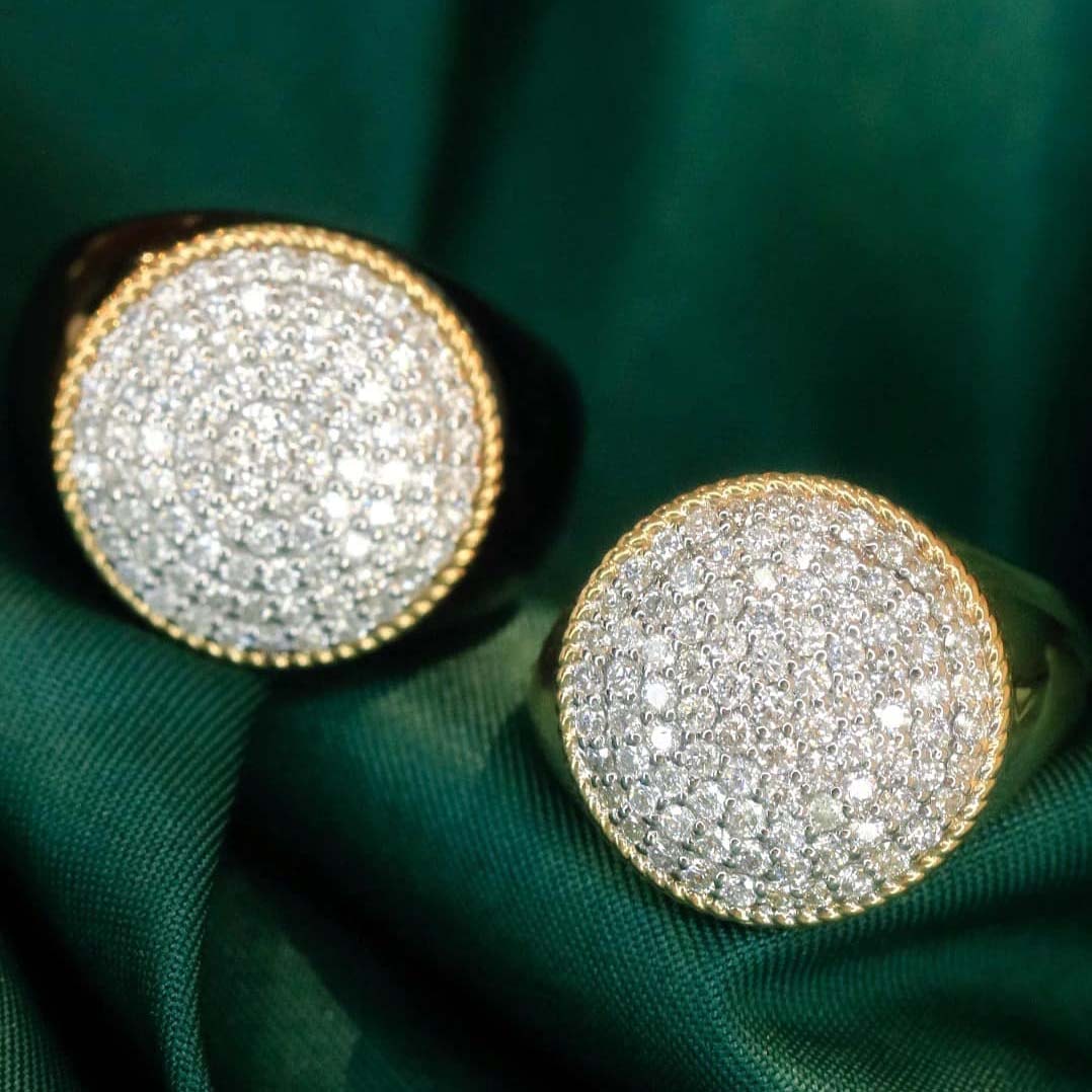 18K天然鑽石-時髦戒指-兩款