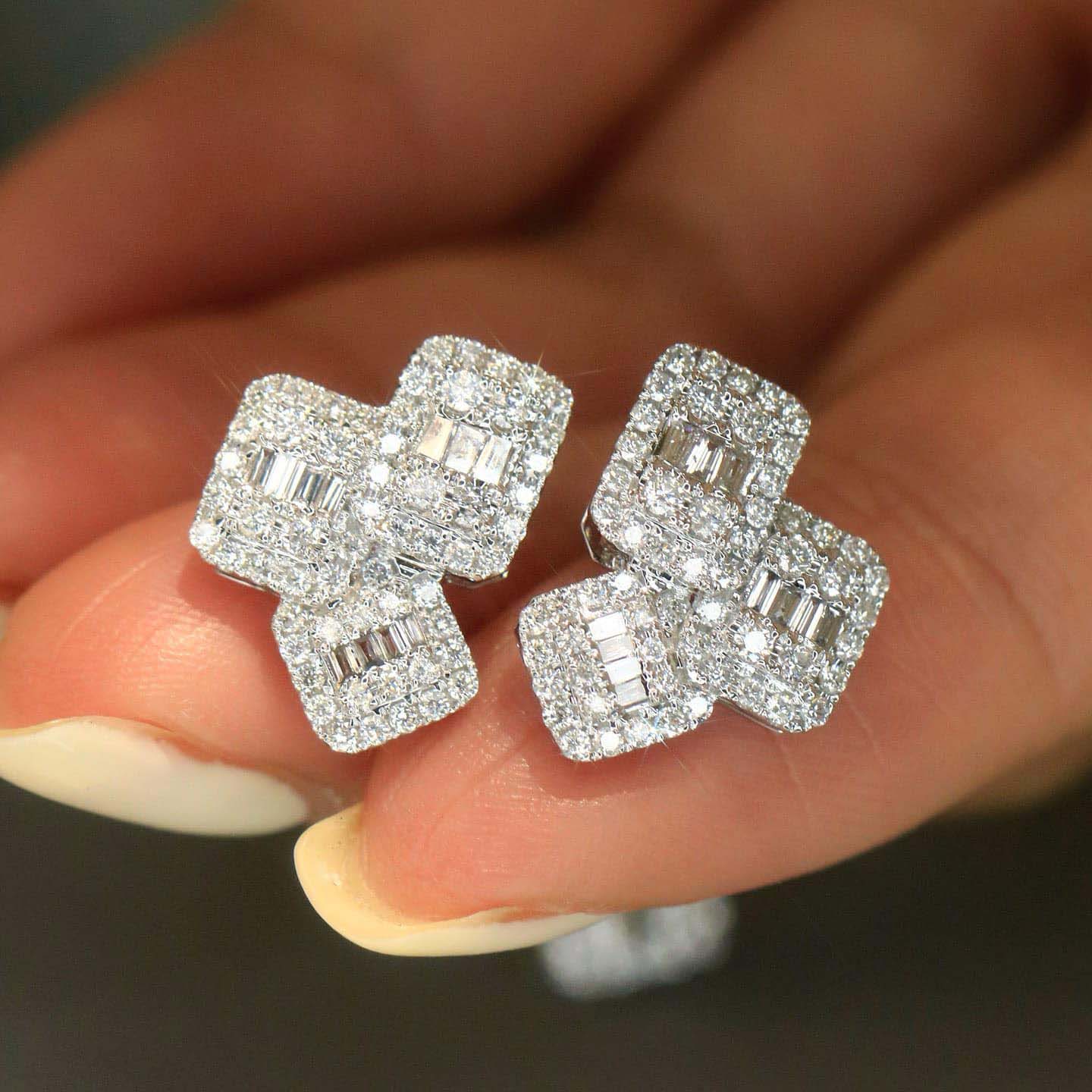 18K天然鑽石-三倍冰糖大耳環 - 第4張圖 18K天然鑽石-三倍冰糖大耳環