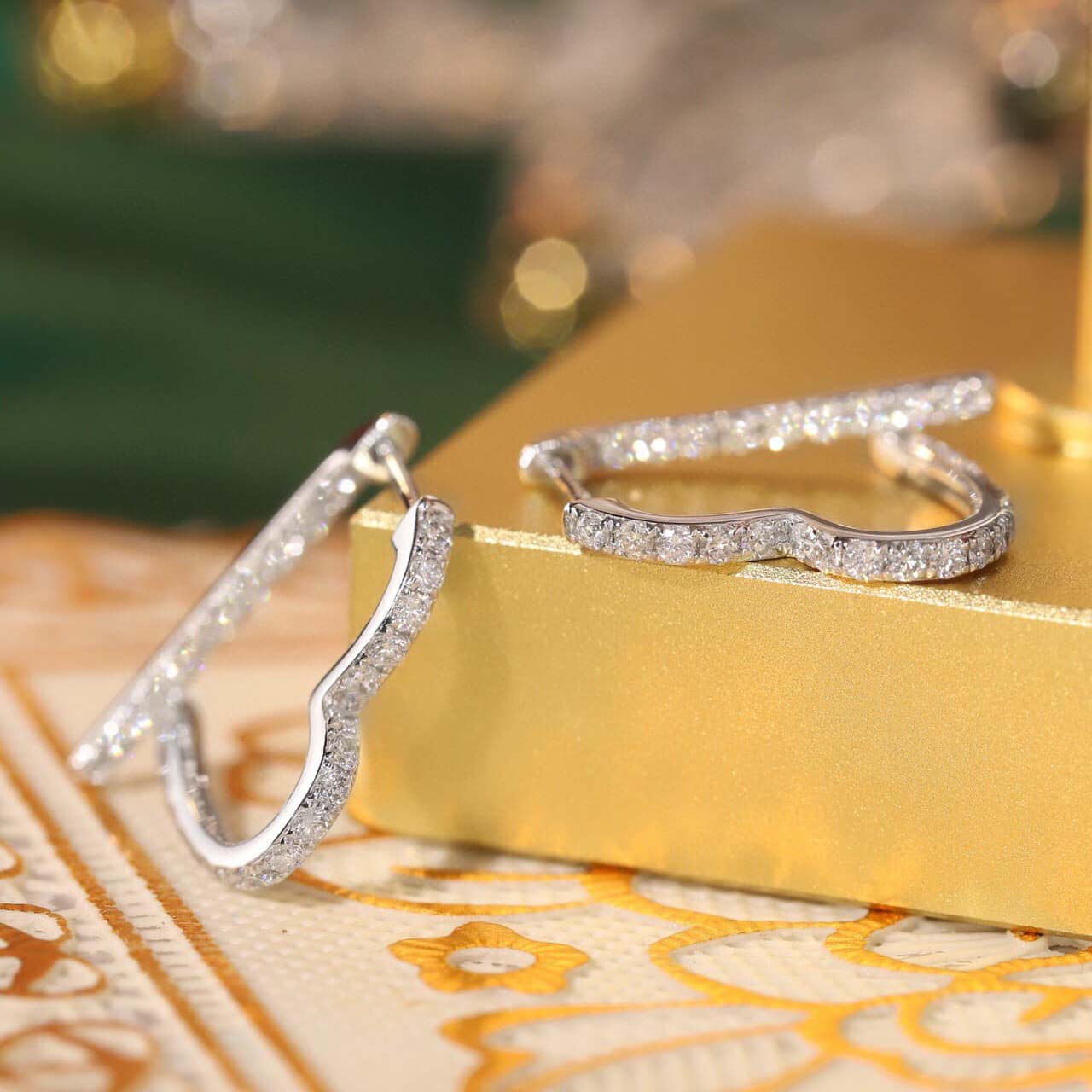 18K天然鑽石-氣質愛心耳環 - 第6張圖 18K天然鑽石-氣質愛心耳環