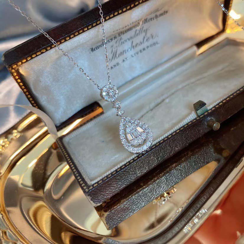 18K天然鑽石-氣質水滴墜飾 - 第3張圖 18K天然鑽石-氣質水滴墜飾