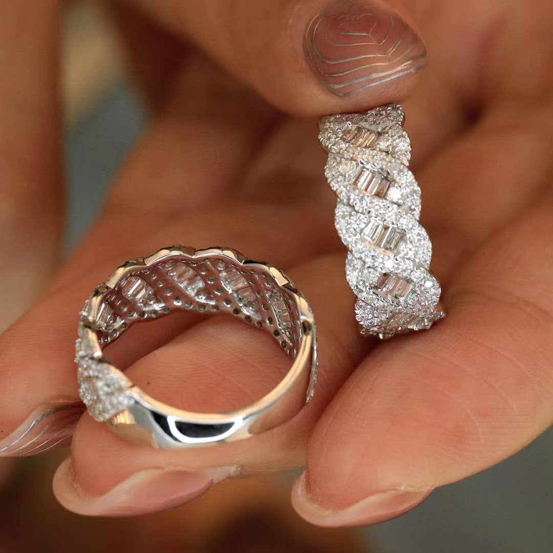 18K天然鑽石-扭波浪戒指 - 第6張圖 18K天然鑽石-扭波浪戒指