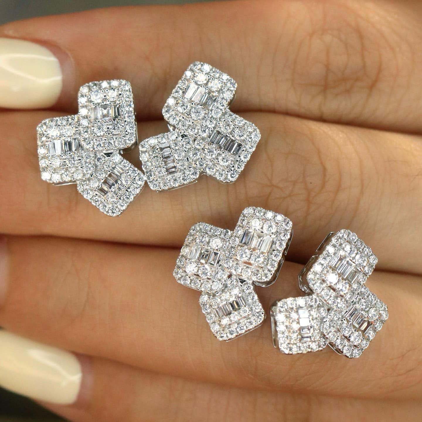 18K天然鑽石-三倍冰糖大耳環 - 第5張圖 18K天然鑽石-三倍冰糖大耳環