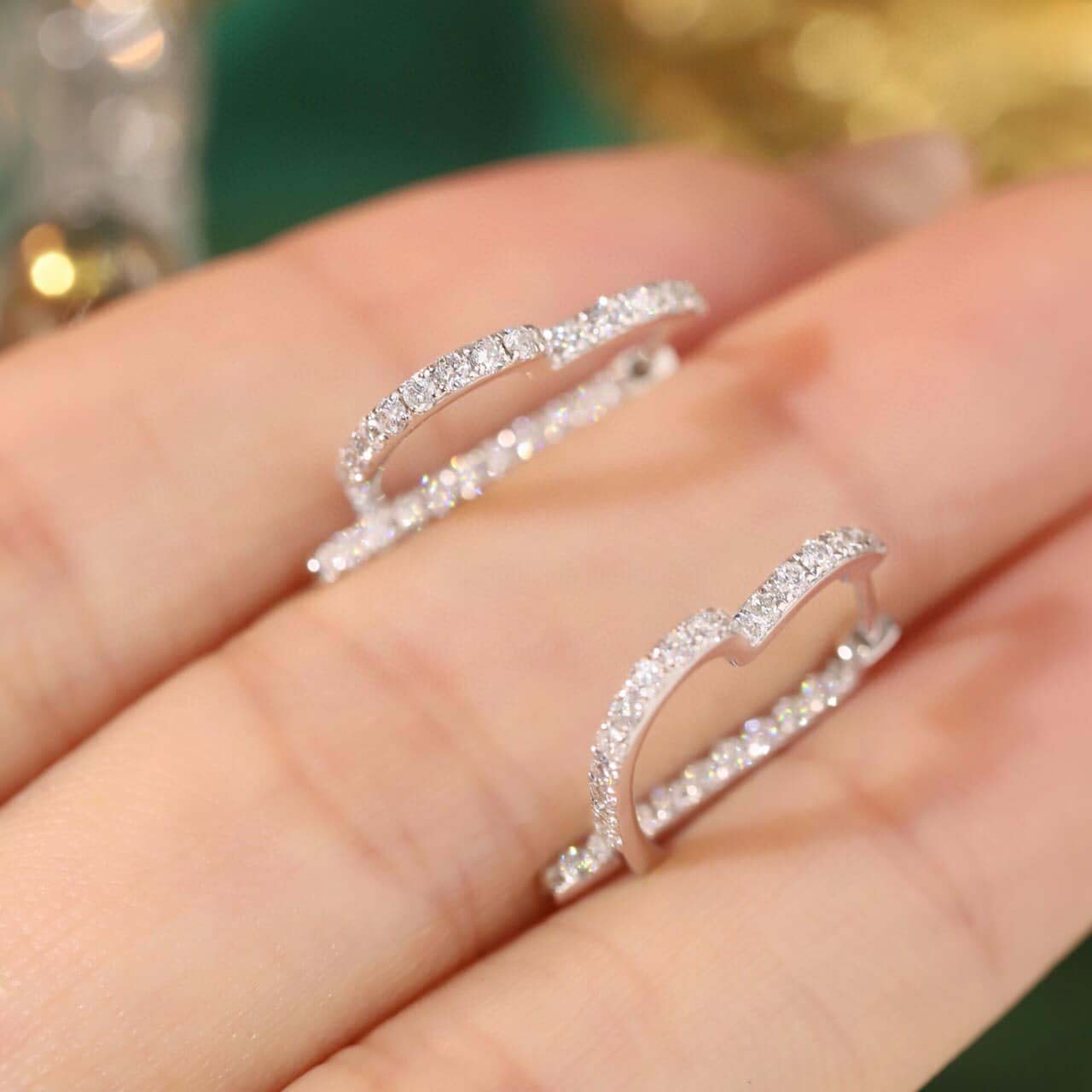 18K天然鑽石-氣質愛心耳環 - 第8張圖 18K天然鑽石-氣質愛心耳環