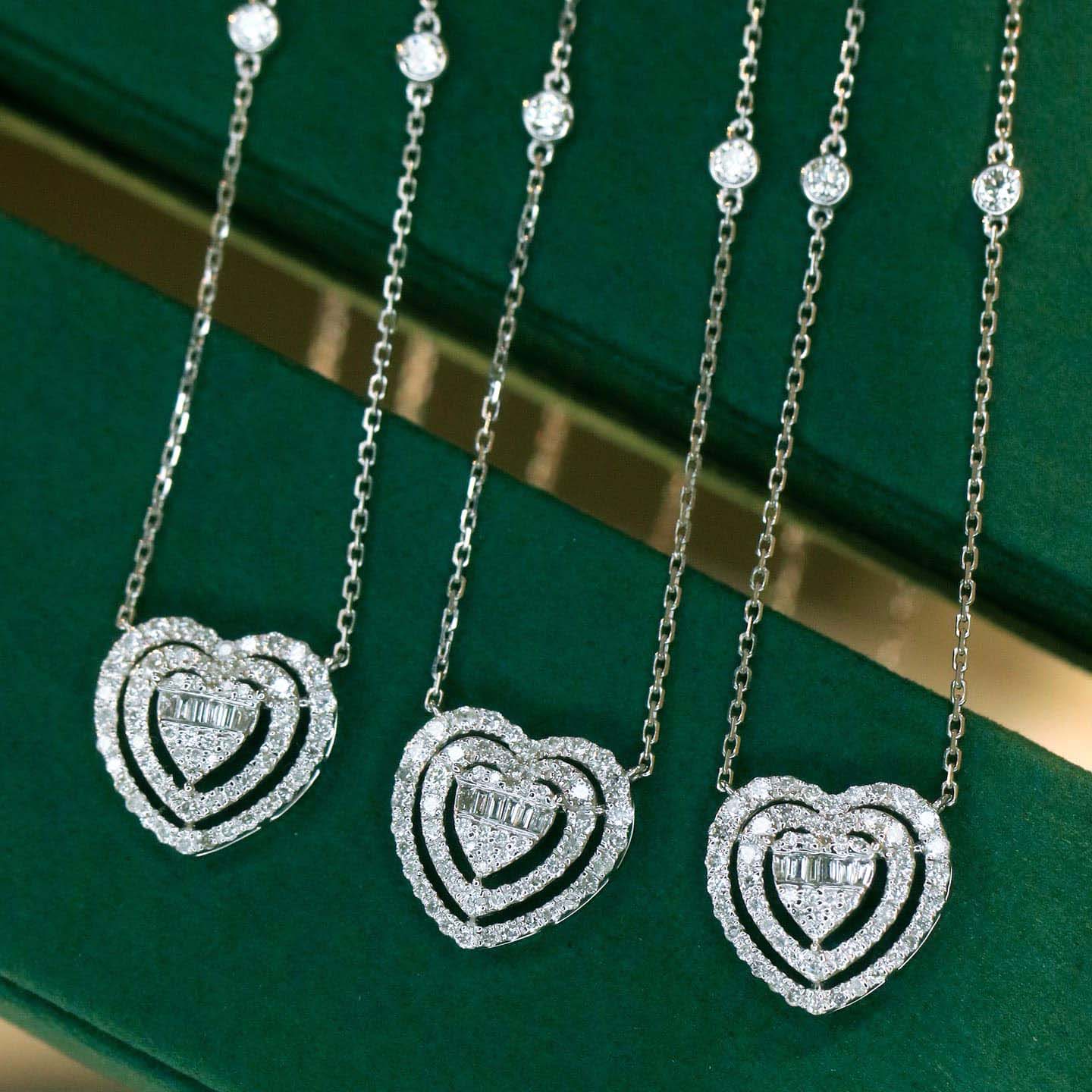 18K天然鑽石-大桃❤️心鑽石項鍊