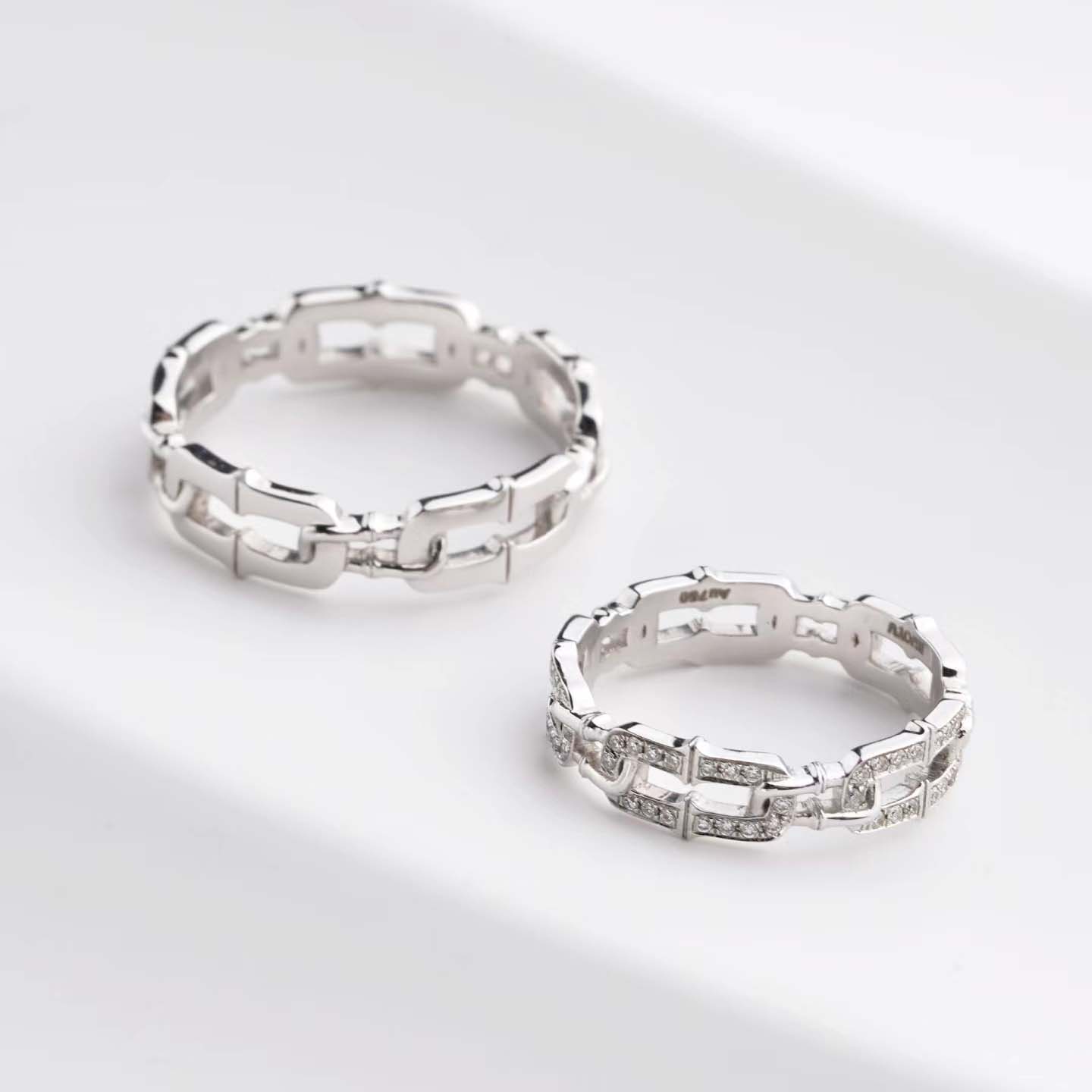 婚戒系列-圓圓圈圈對戒訂製