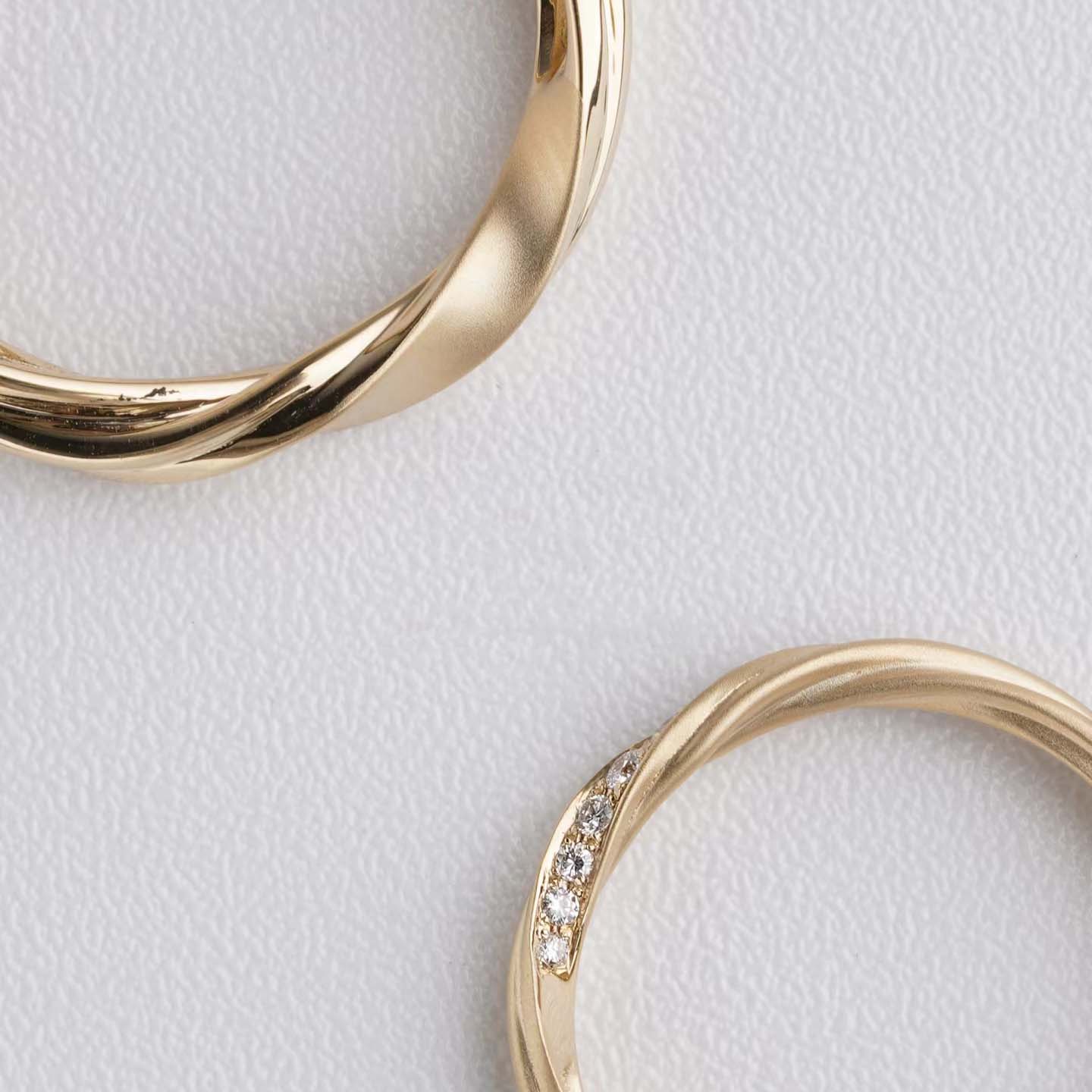 婚戒系列-點點星光扭結對戒訂製 - 第3張圖 婚戒系列-點點星光扭結對戒訂製