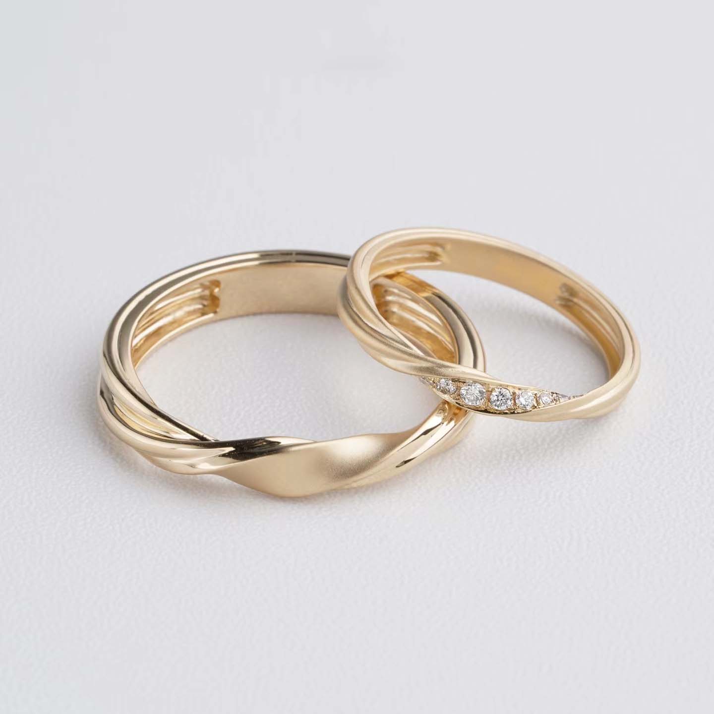 婚戒系列-點點星光扭結對戒訂製 - 第6張圖 婚戒系列-點點星光扭結對戒訂製