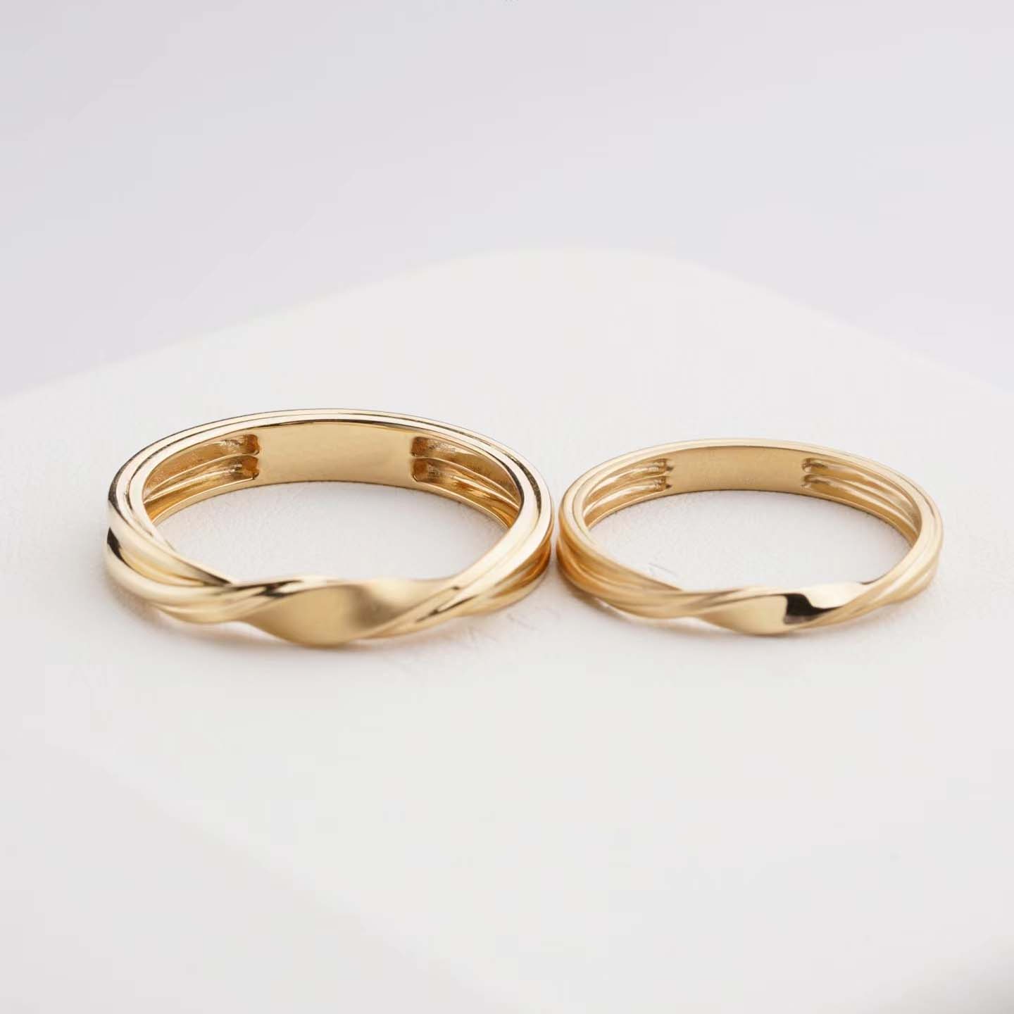 婚戒系列-涓涓細水對戒訂製