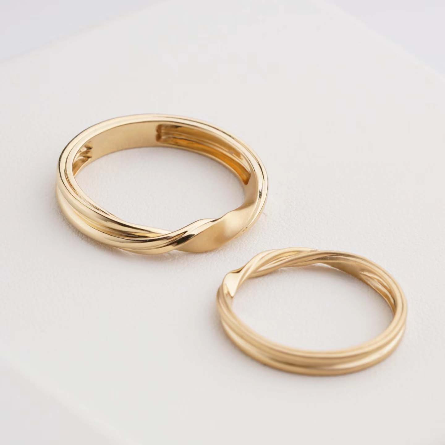 婚戒系列-涓涓細水對戒訂製