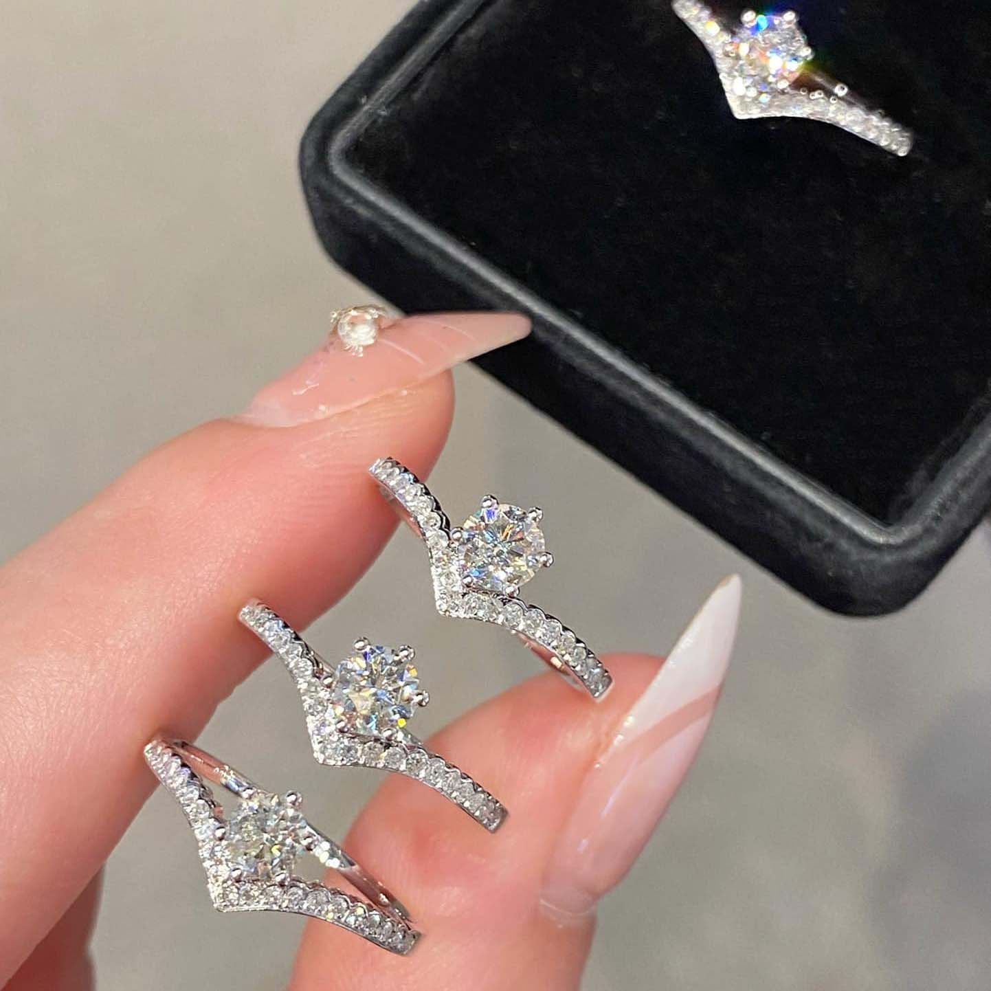 18K天然鑽石-氣質V型皇冠戒指 - 第11張圖 18K天然鑽石-氣質V型皇冠戒指