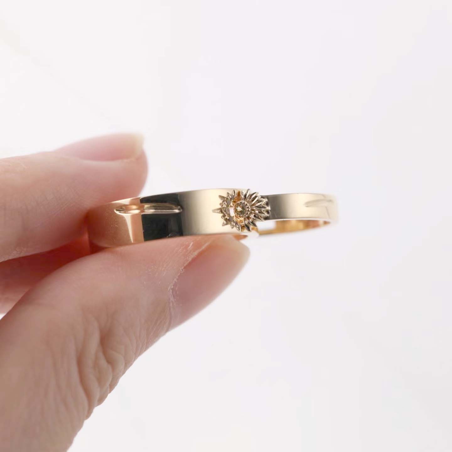 婚戒系列-暖陽對戒訂製 - 第2張圖 婚戒系列-暖陽對戒訂製