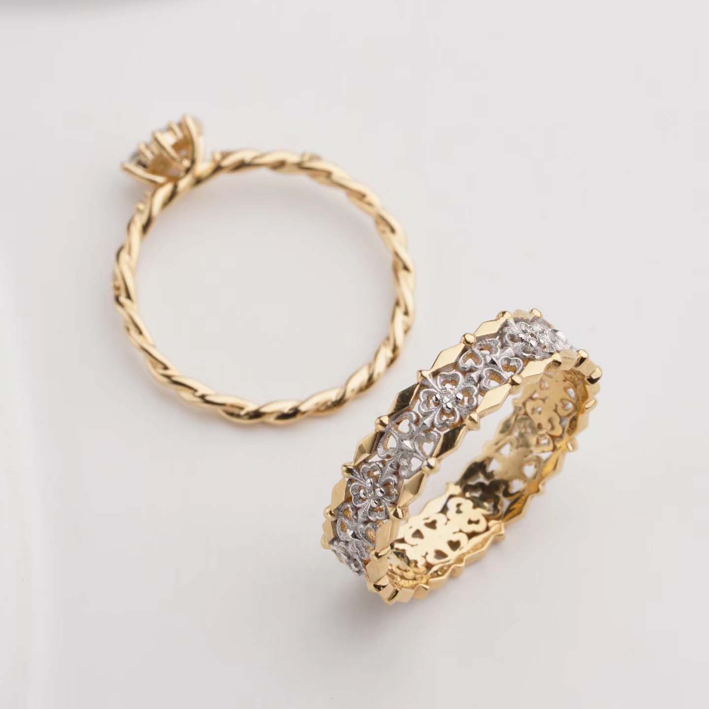 婚戒系列-熱情火花對戒訂製