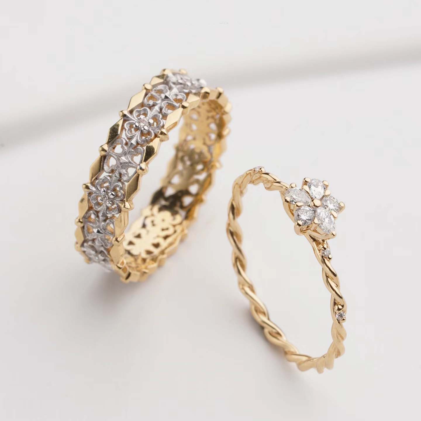 婚戒系列-熱情火花對戒訂製