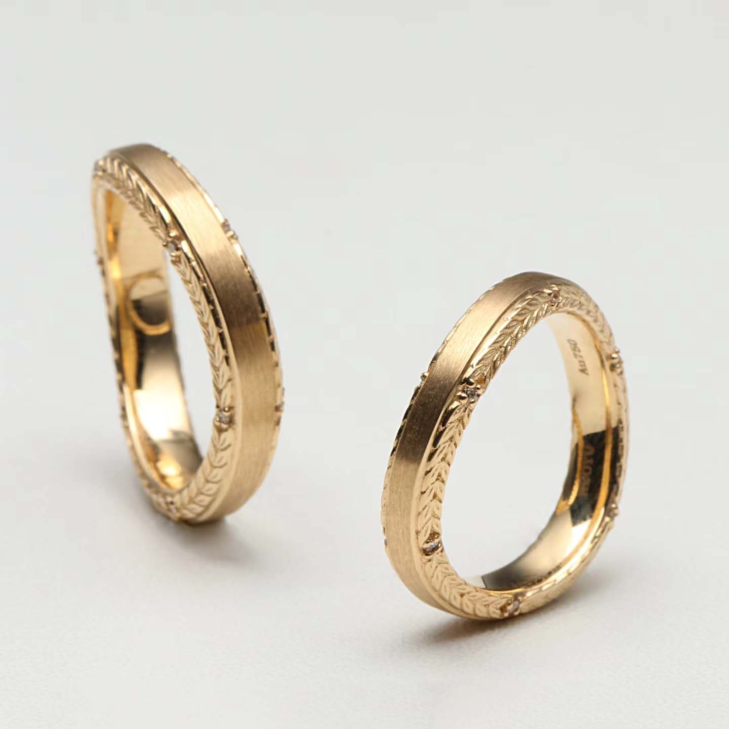 婚戒系列-堅若磐石對戒訂製