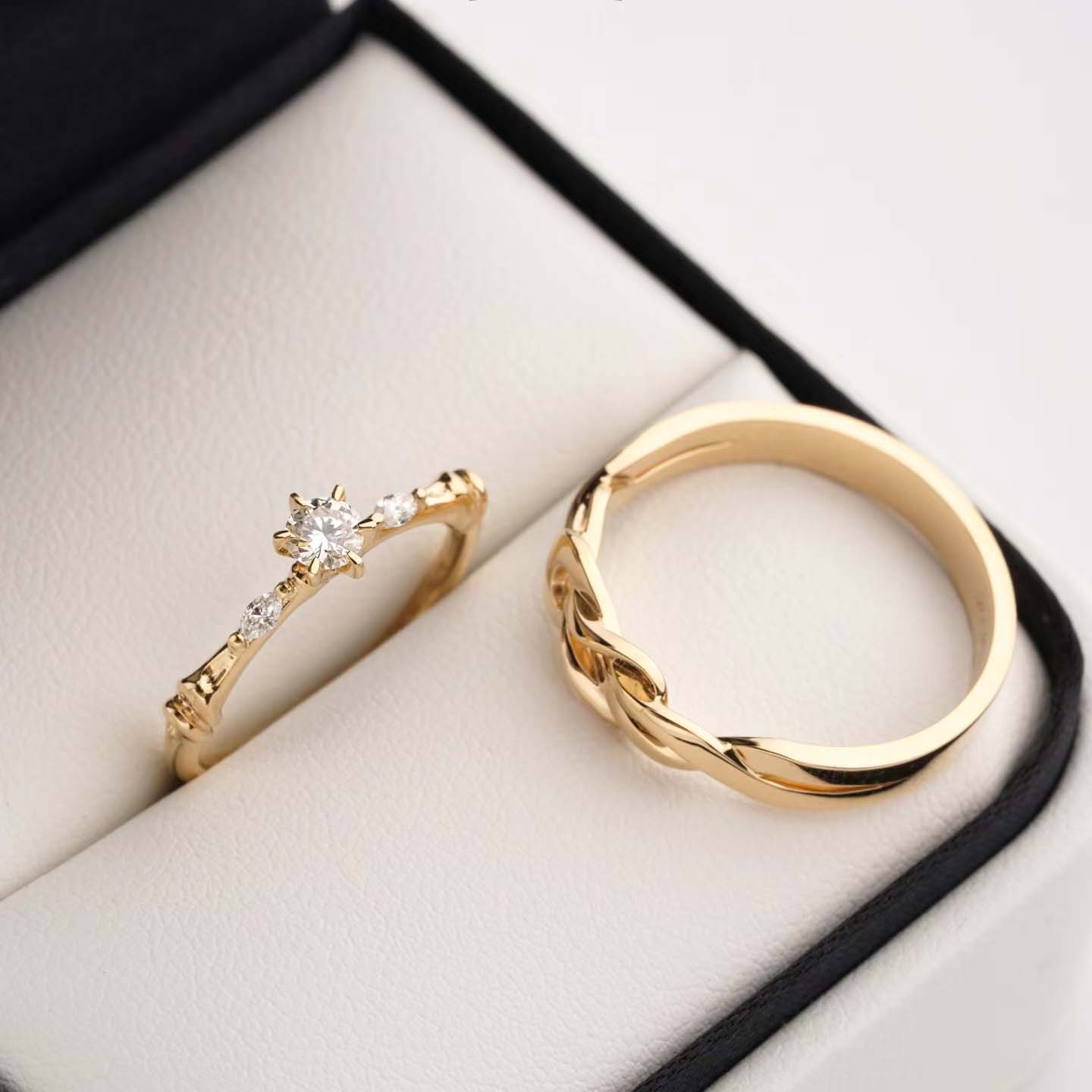 婚戒系列-環環相扣對戒訂製